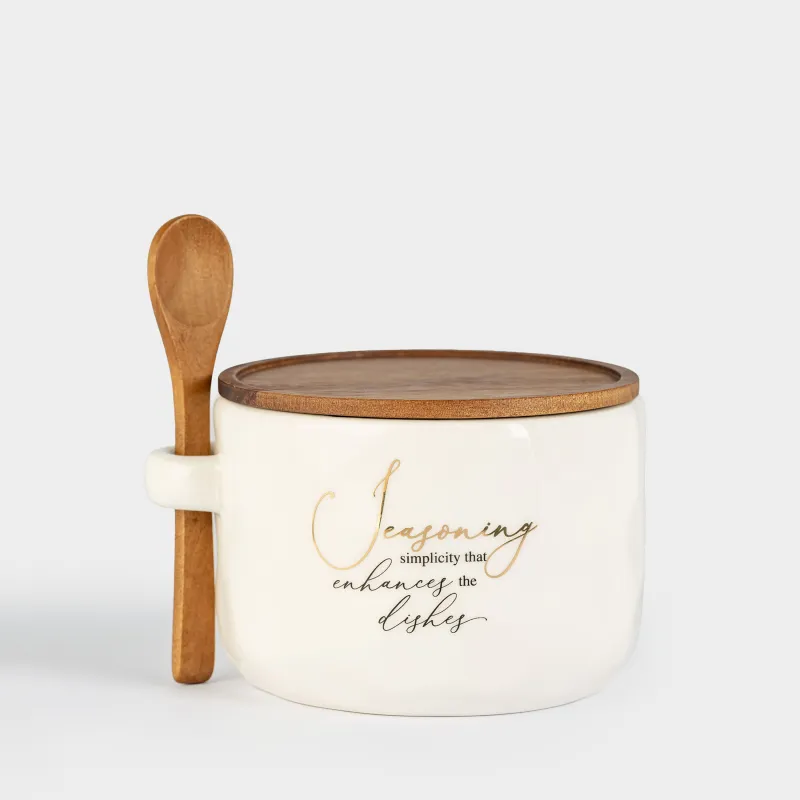 Емкость для специй, 12x9 см, с ложкой, Crumple kitchen