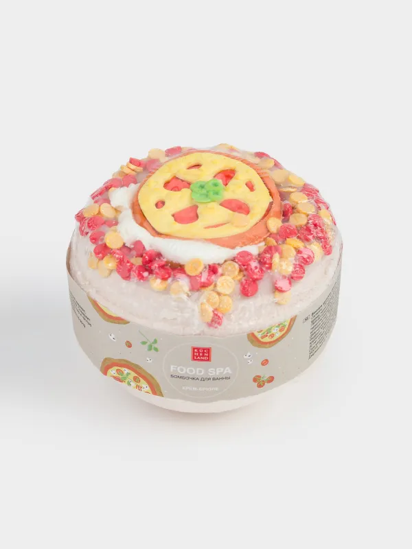 Бомбочка для ванны, с игрушкой, Крем-брюле, Food spa, image-2