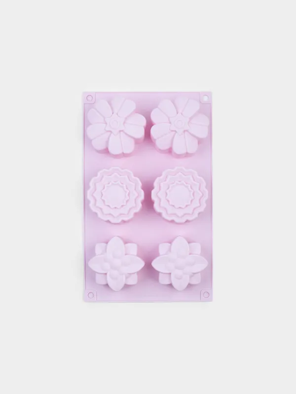 Форма для выпечки кексов, 27х16 см, Цветы, Bakery color, image-0
