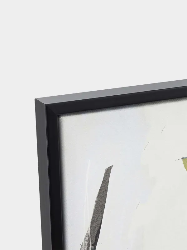 Картина в раме, 80х120 см, холст, коричнево-черная, Абстракция, Abstract, image-2