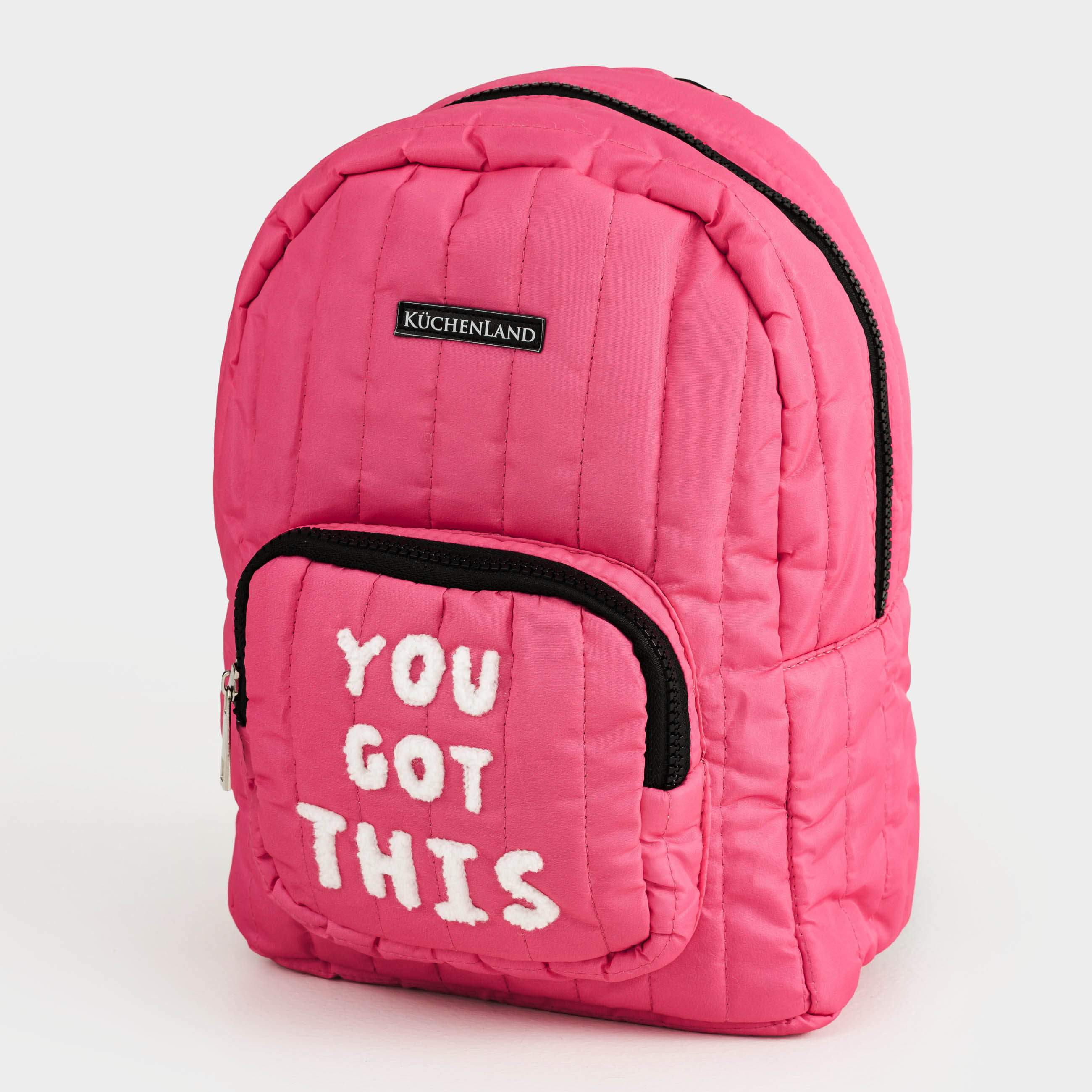 Рюкзак, 30х21 см, детский, полиэстер/нейлон, розовый, You got this, Satchel, image-1
