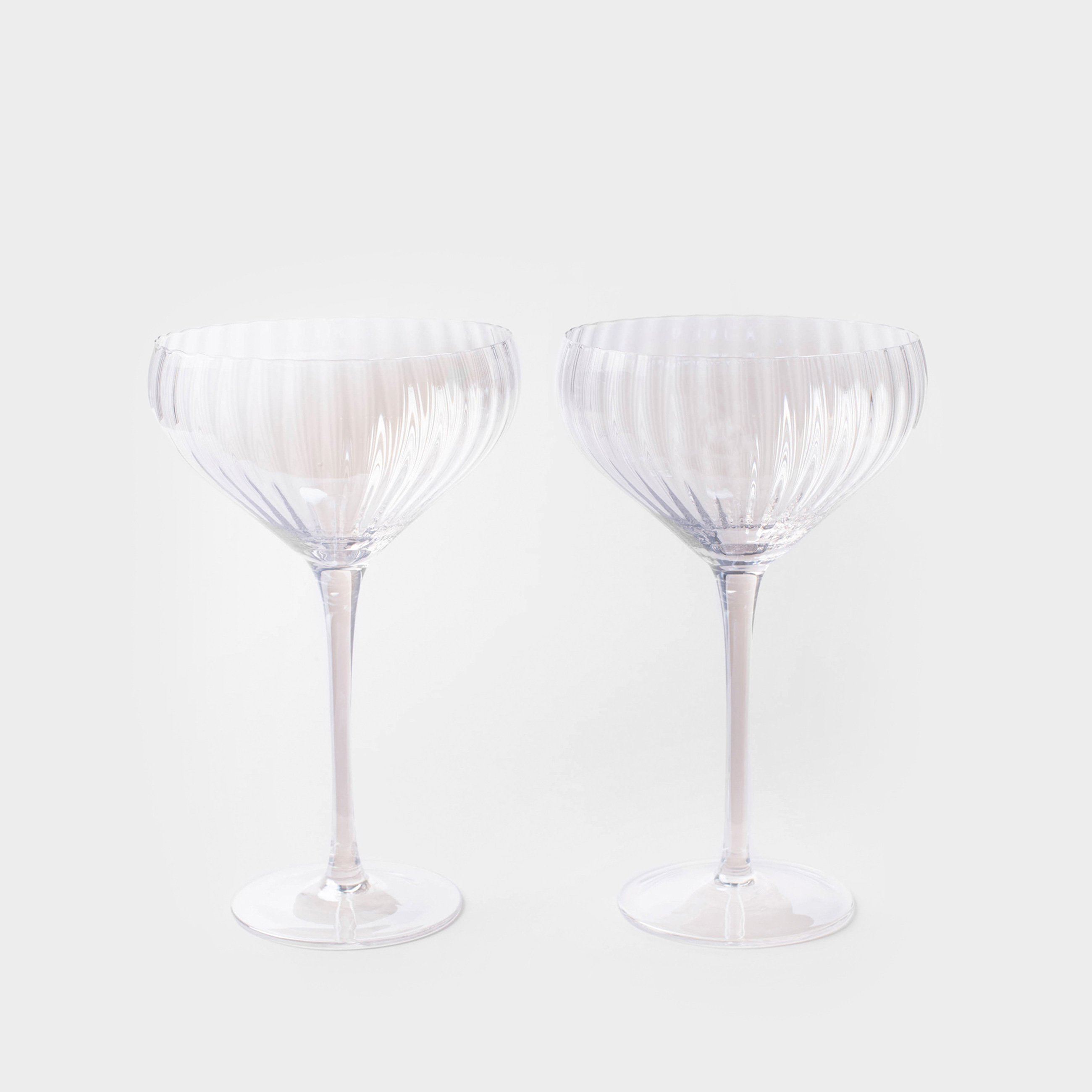 Бокал-креманка для шампанского 320 мл 2 шт стекло перламутр Lombardy R polar 2290₽