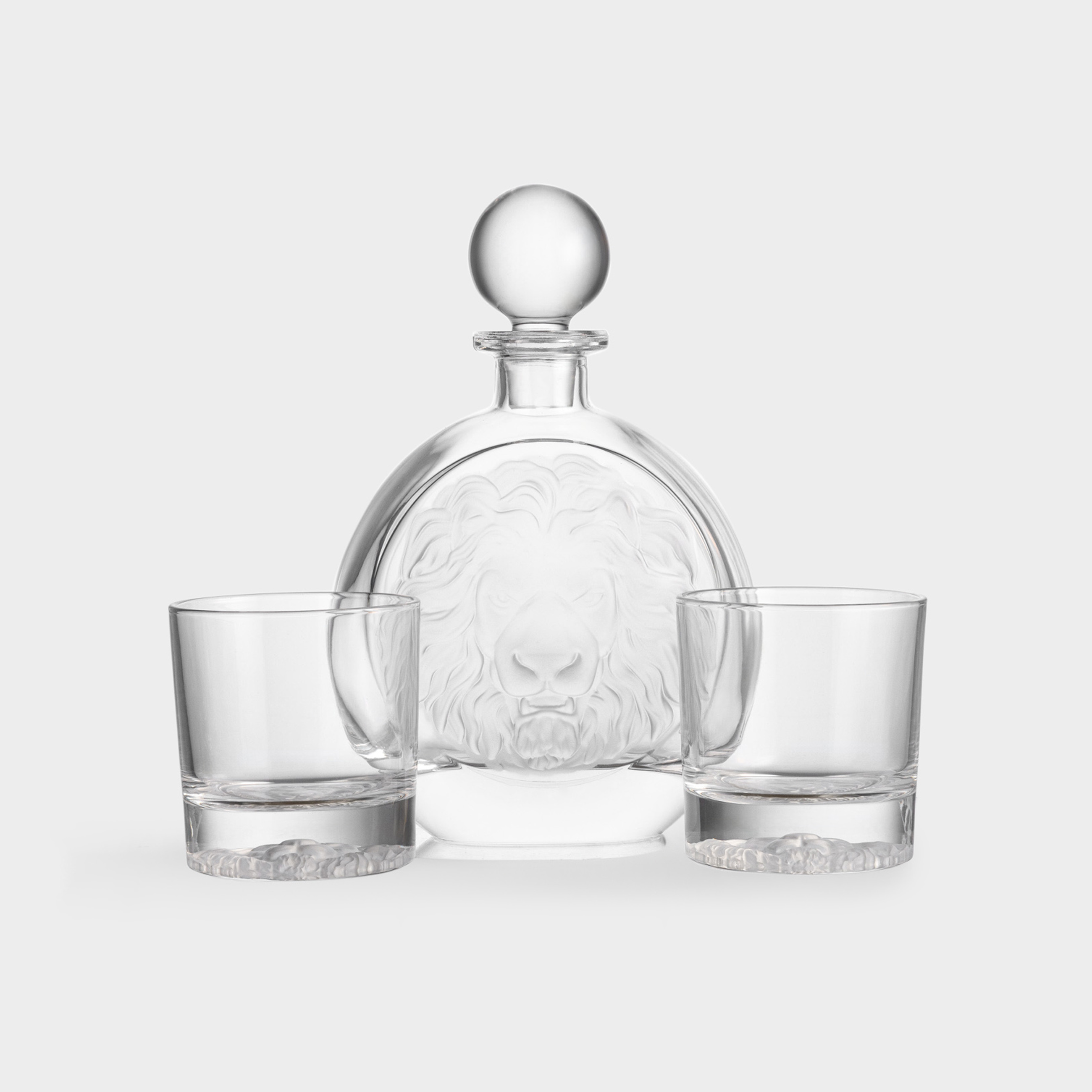 Набор для виски 2 перс 3 пр графинстаканы стекло Лев Elements 4490₽