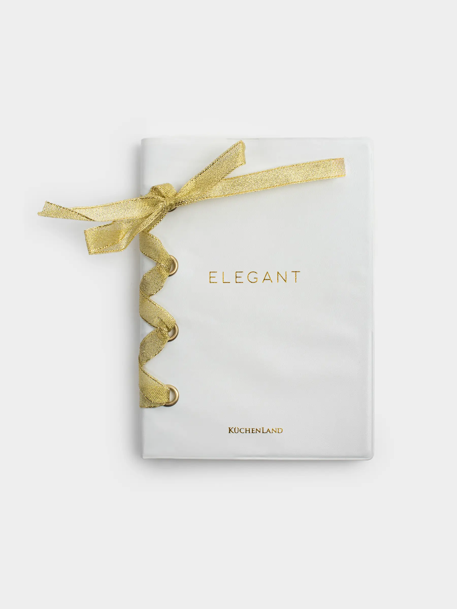 Блокнот для записей, 13х18 см, 80 л, с лентой, ПВХ, молочный, Elegant, Stationery, image-0