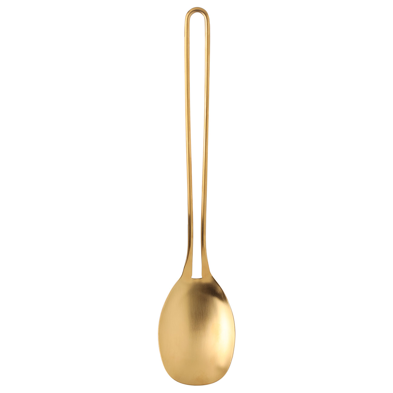 Ложка сервировочная, 37 см, сталь, золотистая, Device gold, image-0
