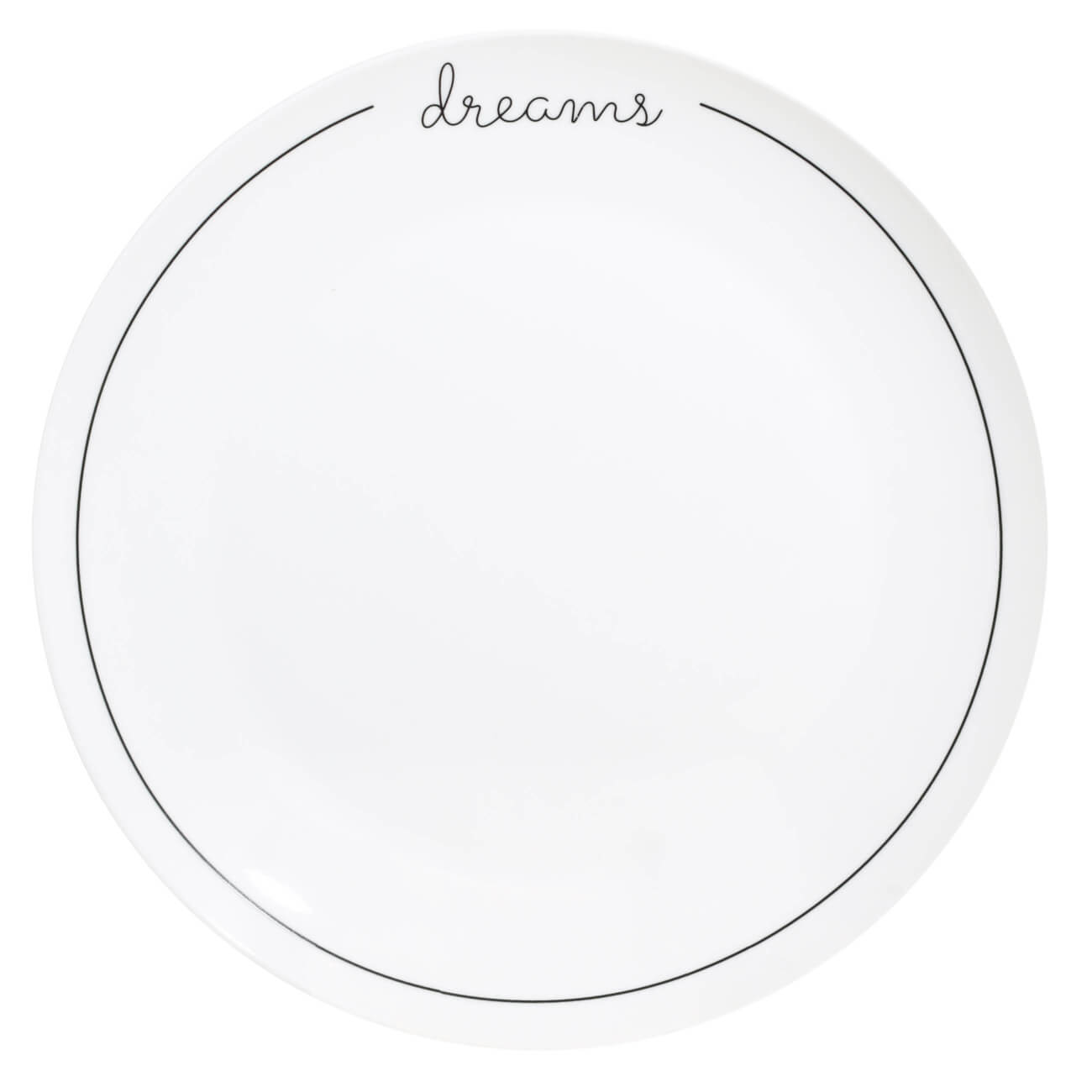 Тарелка обеденная, 27 см, фарфор N, белая, Dreams, Scroll white тарелка обеденная фарфор 27х25 см овальная fusion bronco 263 1000 брусничная
