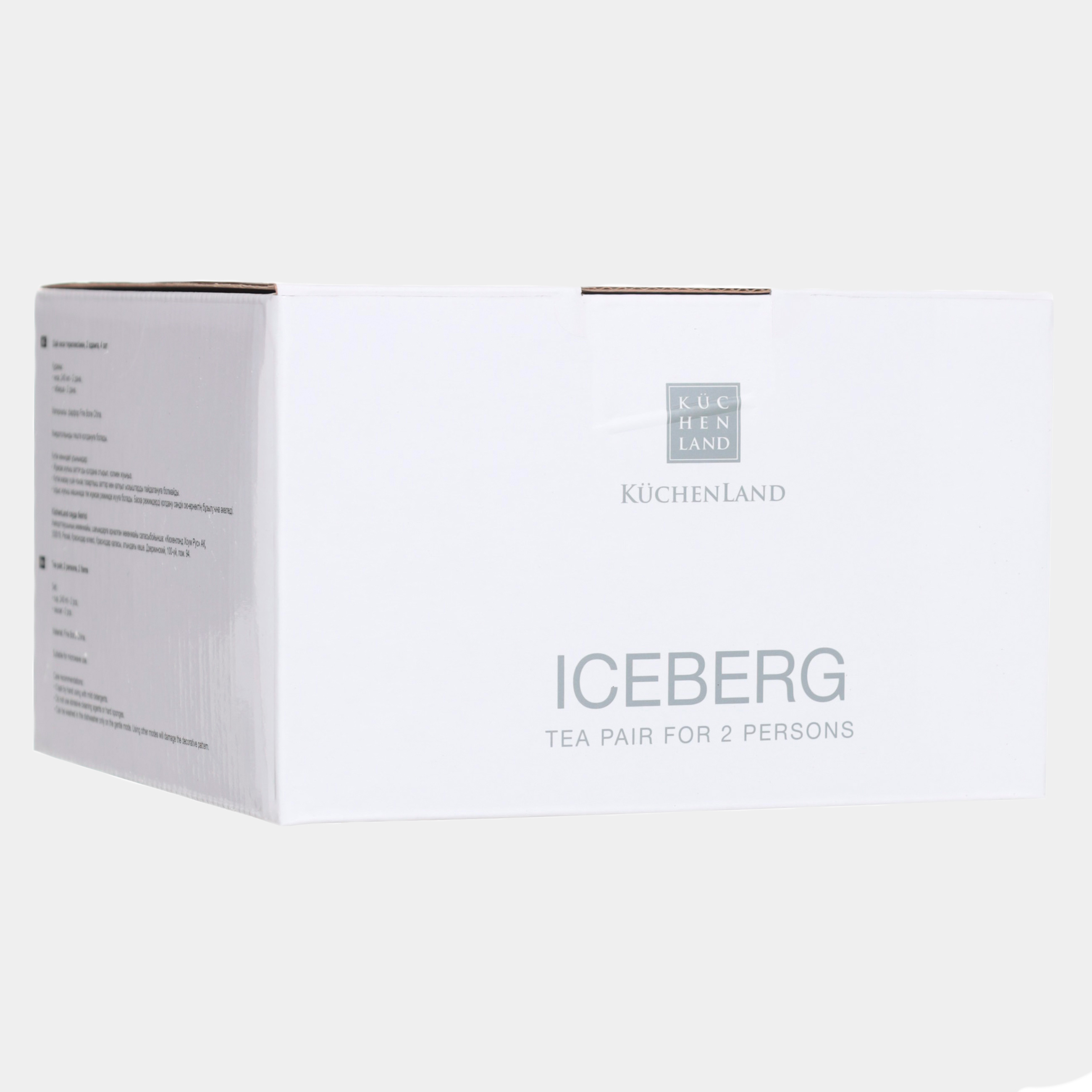 Пара чайная, 2 перс, 4 пр, 240 мл, фарфор F, Iceberg изображение № 7