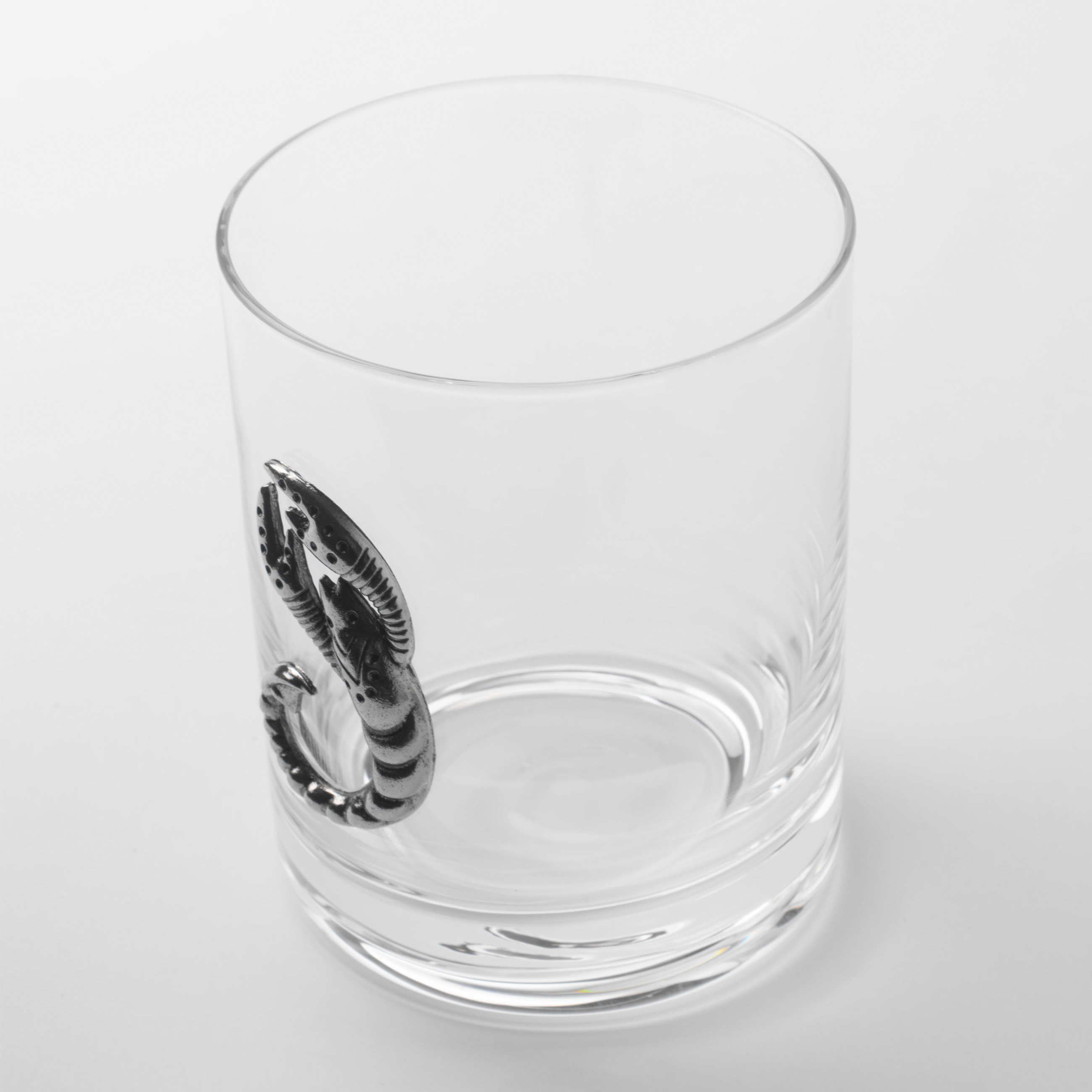Стакан для виски, 340 мл, стекло/металл, серебристый, Скорпион, Zodiac изображение № 2