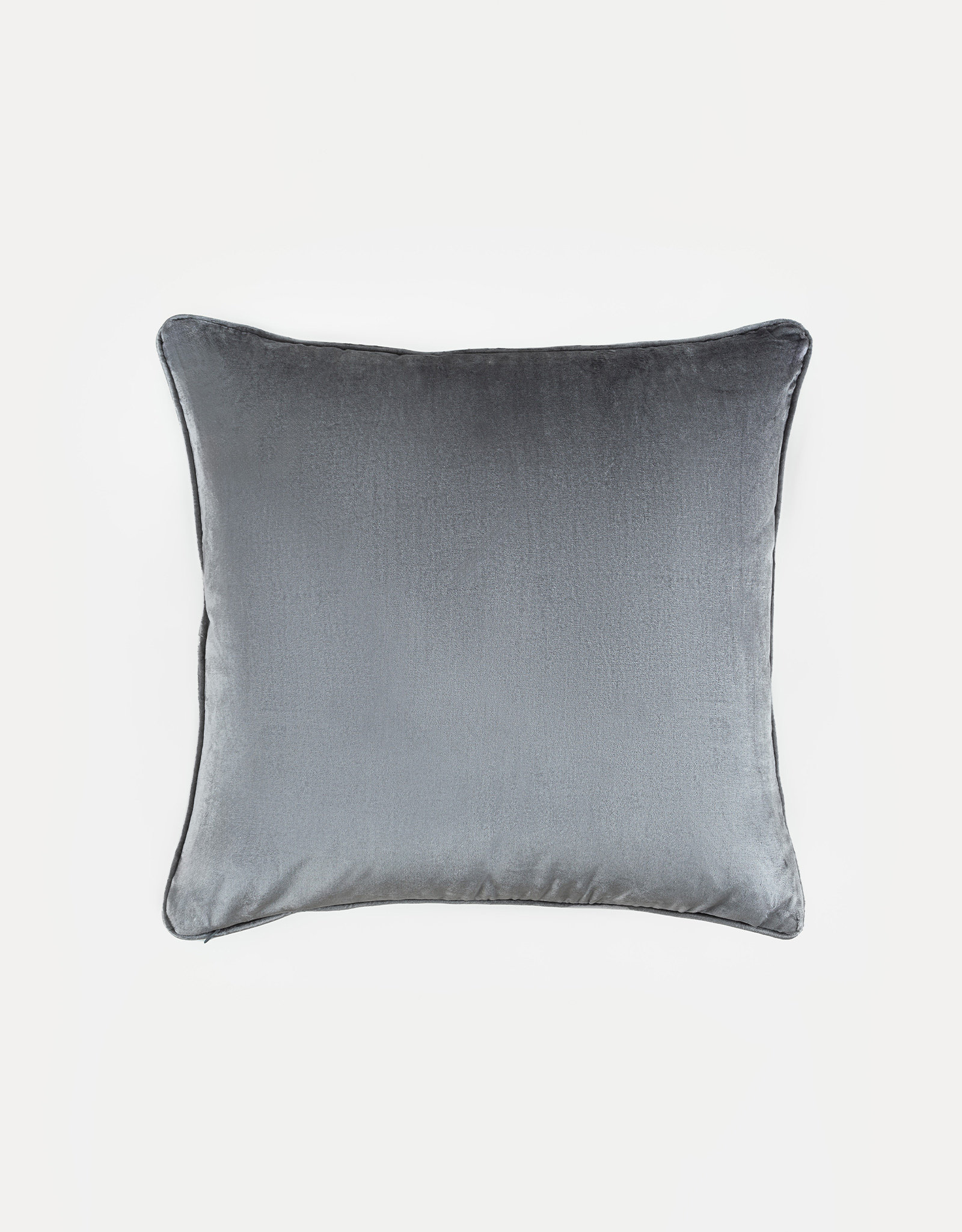 Подушка декоративная, 50х50 см, вельвет/бисер, серая, Лошади, Horse, image-1