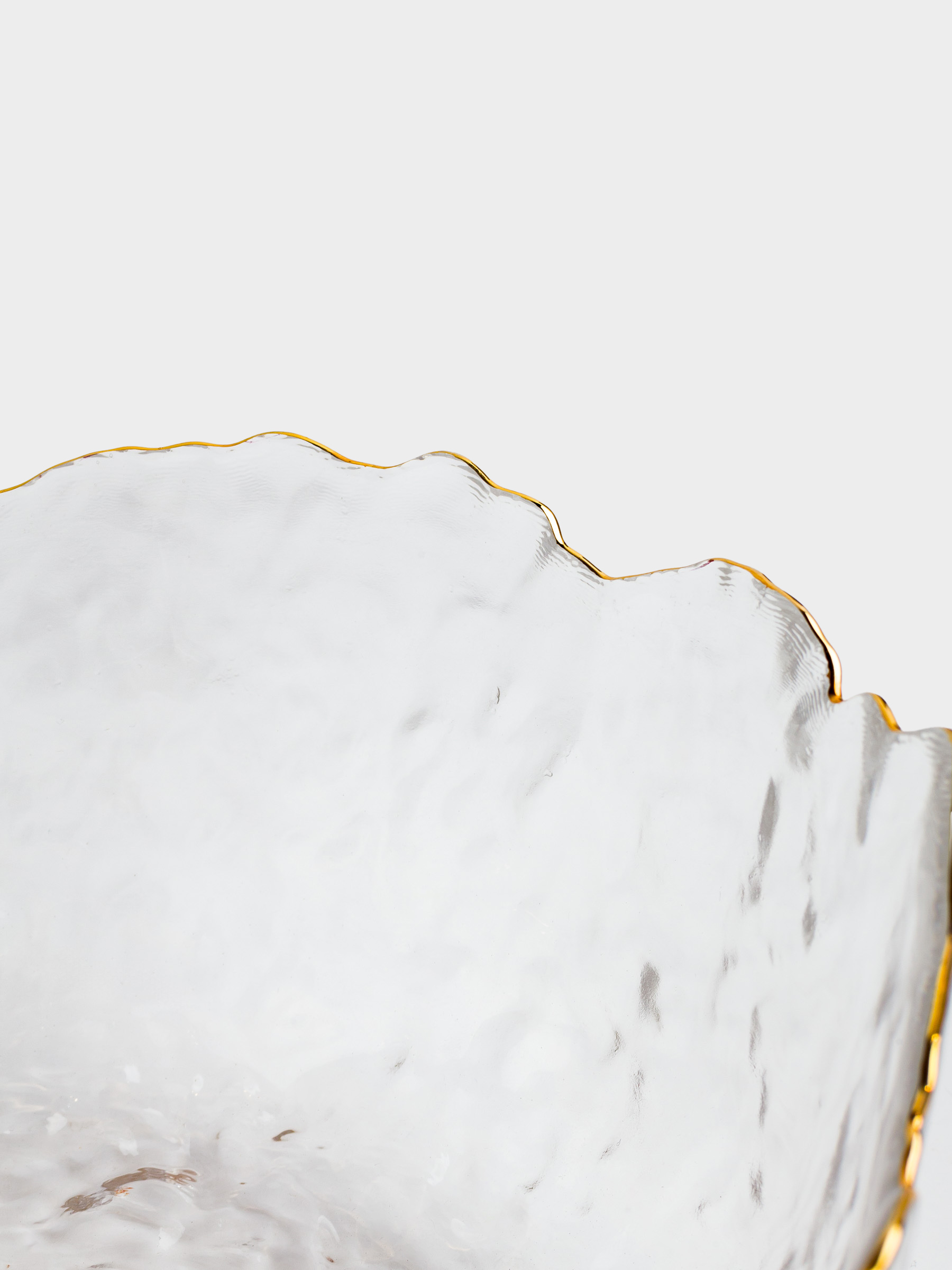 Салатник, 20х9 см, 1,1 л, стекло, с золотистым кантом, Nautilus gold, image-3