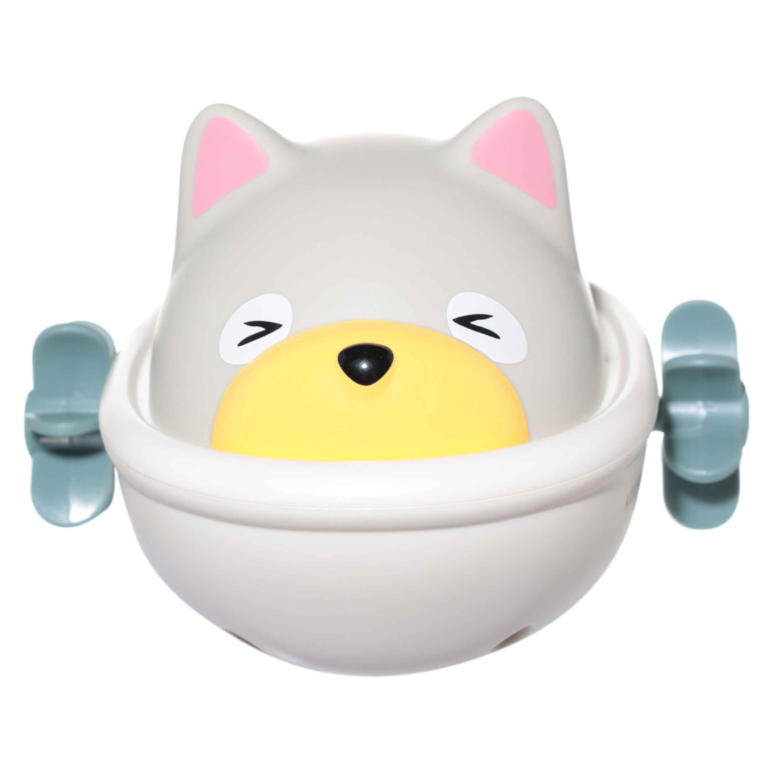 Игрушка для купания, 10 см, заводная, пластик, серая, Собака в ванной, Kiddy изображение № 2