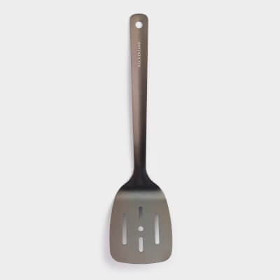 Лопатка, 33 см, с прорезями, сталь, темно-серая, Titanium ,image-0