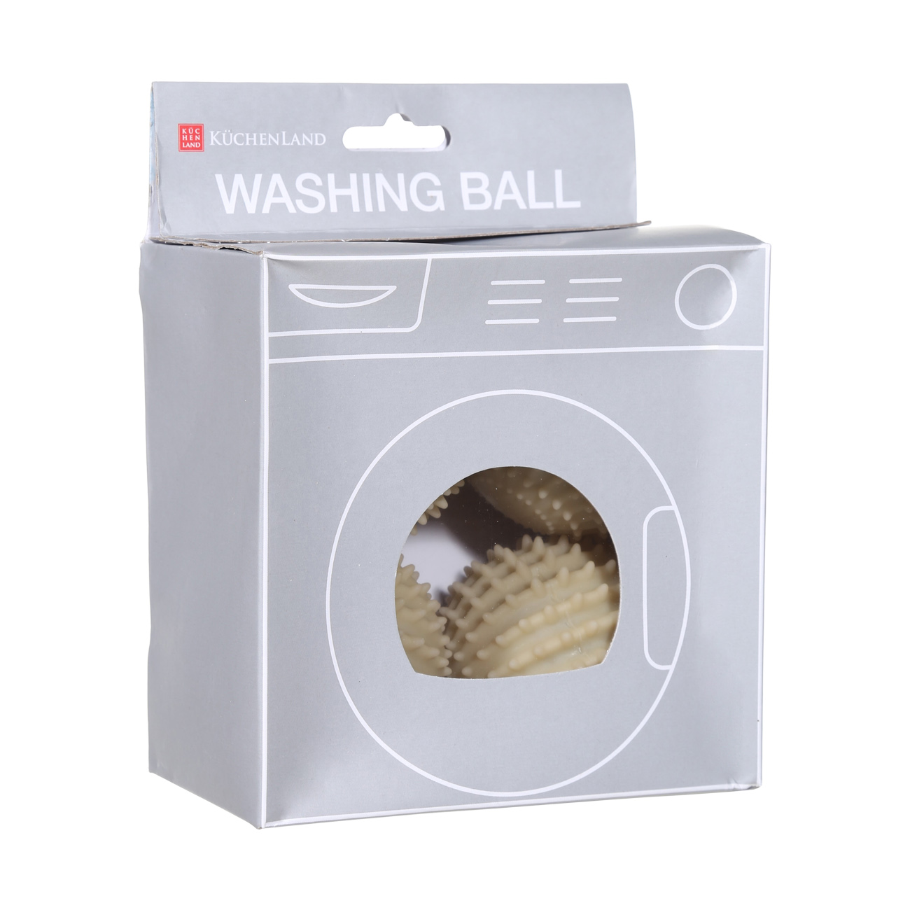 Шарик для стирки, 6 см, 4 шт, ПВХ, бежевый, Круг, Washing ball изображение № 2