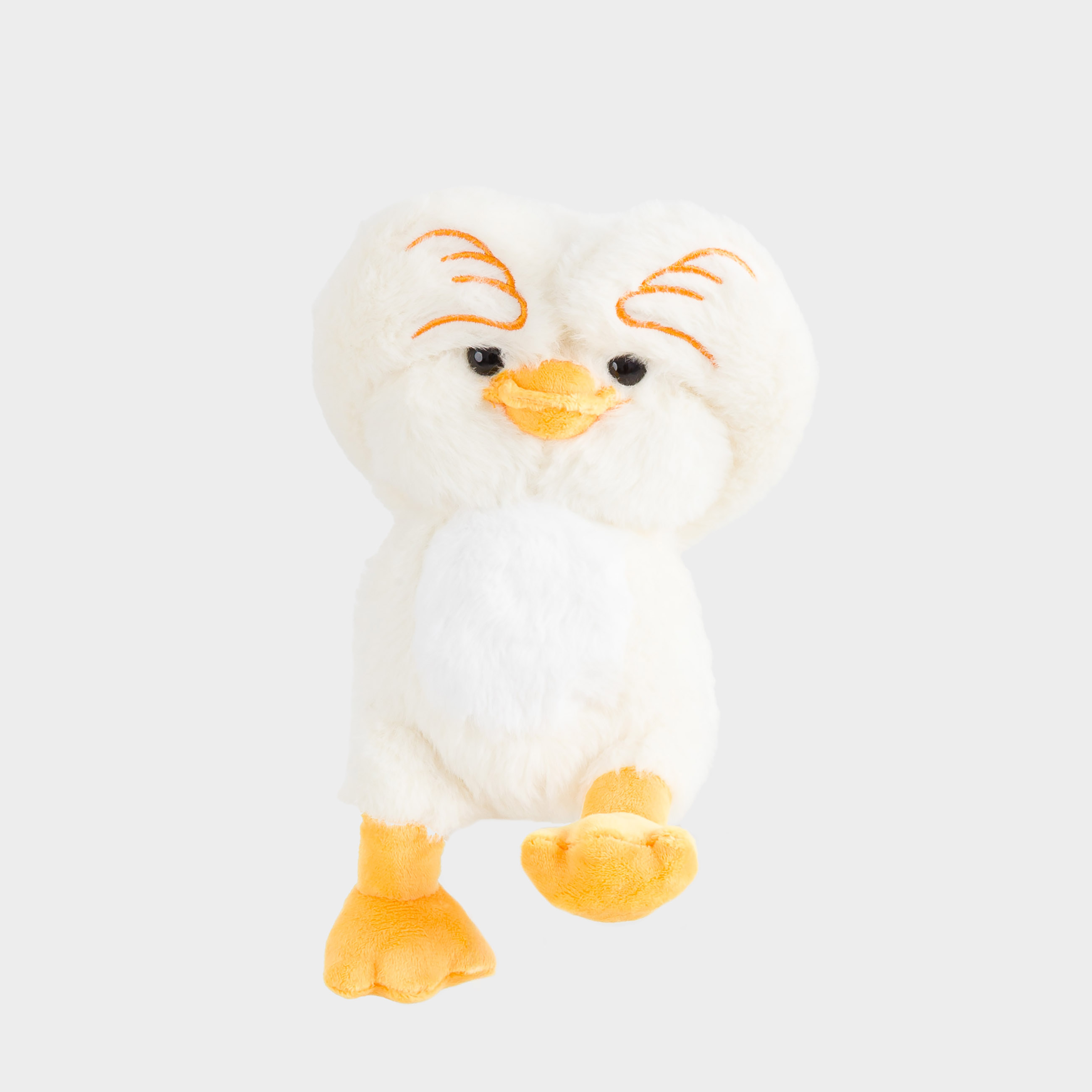 Игрушка, 27 см, мягкая, с магнитными лапами, полиэстер, молочная, Утка, Duck toy
