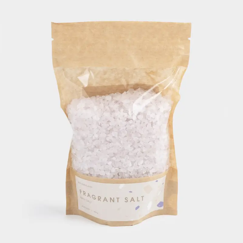 Соль для ванны, 350 гр, сиреневая, Лаванда, Fragrant salt ,image-0