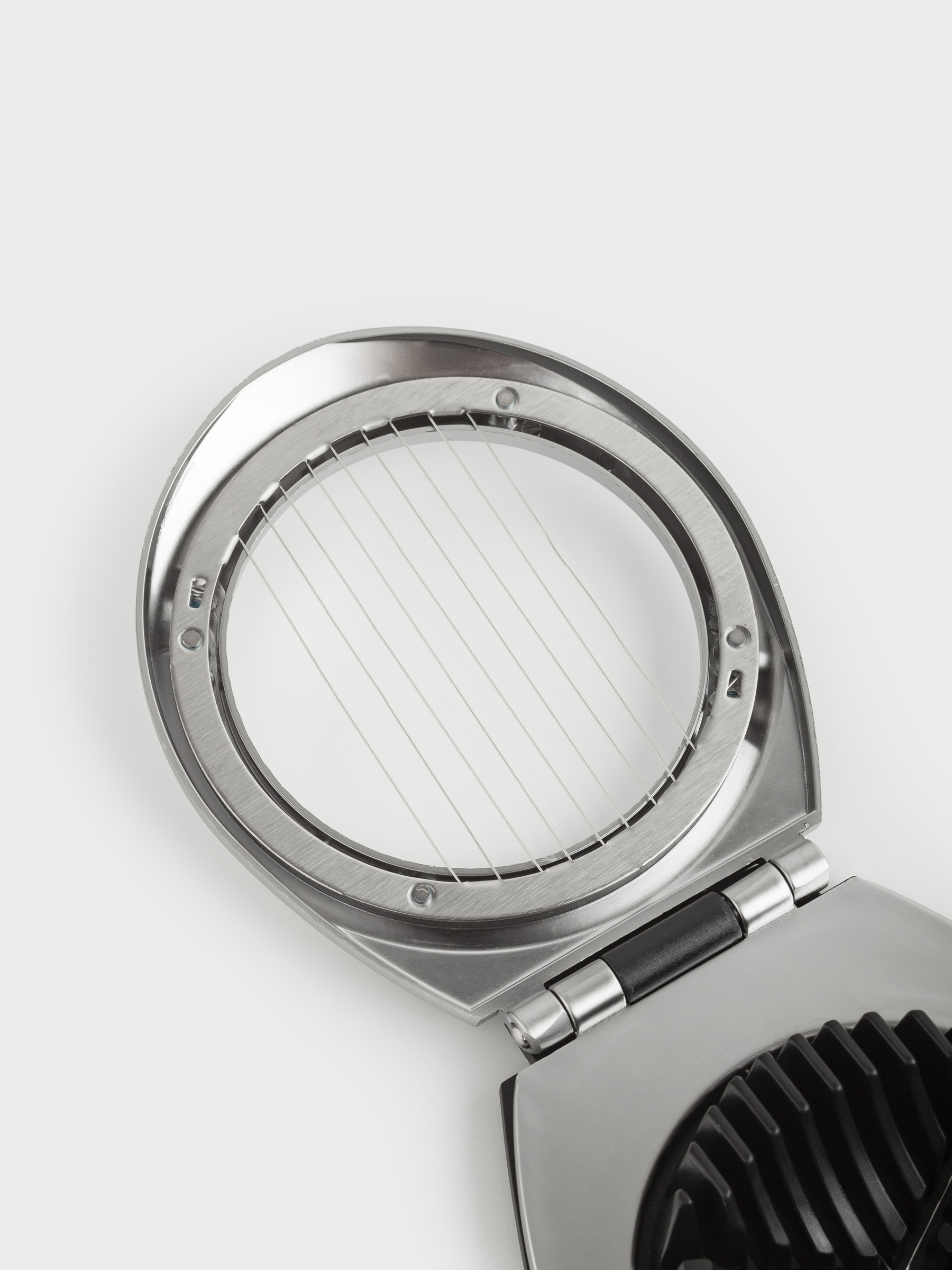 Яйцерезка, 11 см, 2 в 1, металл/пластик, серебристо-черная, Start, image-3