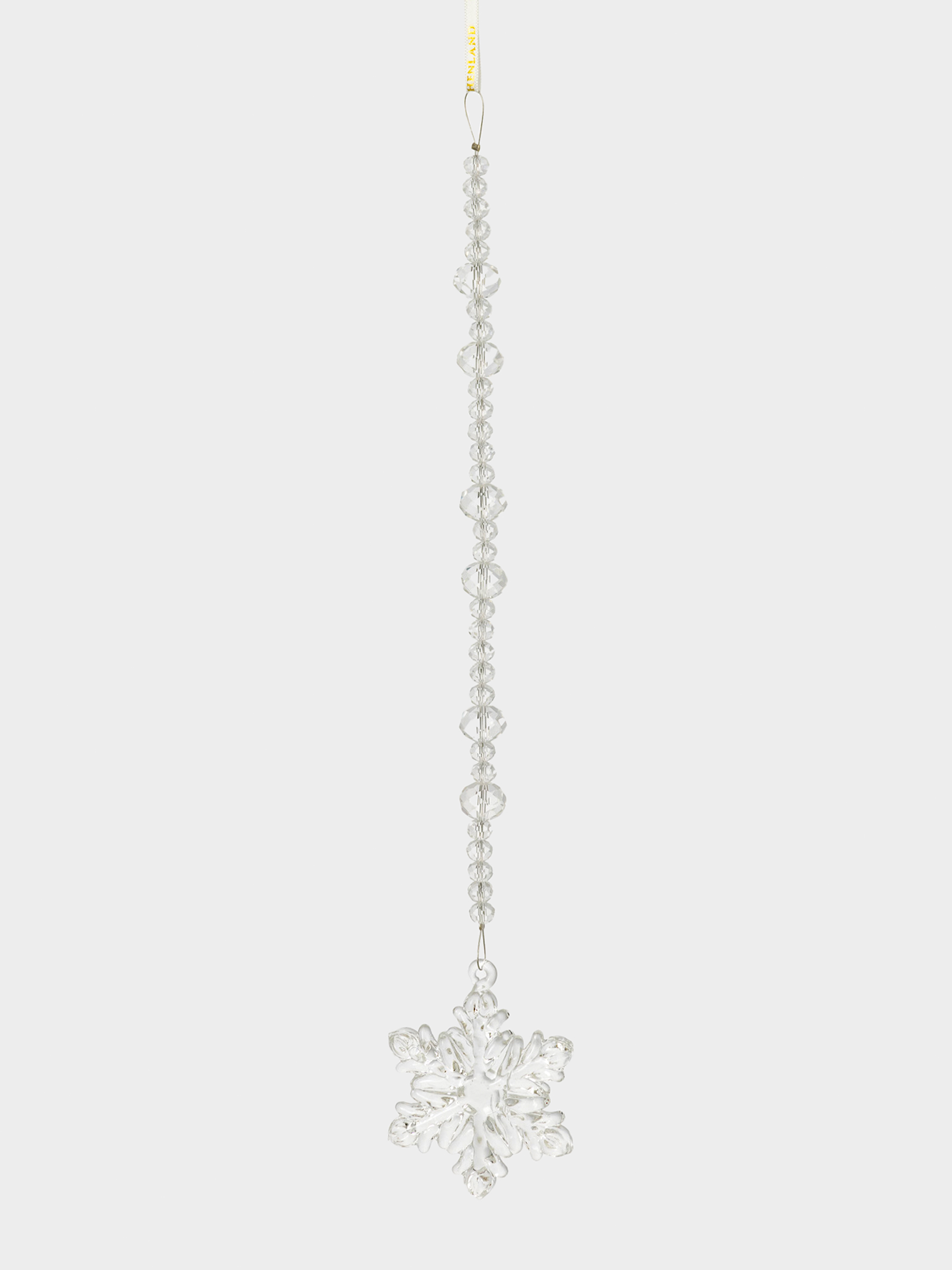 Игрушка елочная, 30 см, стекло, Снежинка, Ice crystal, image-1