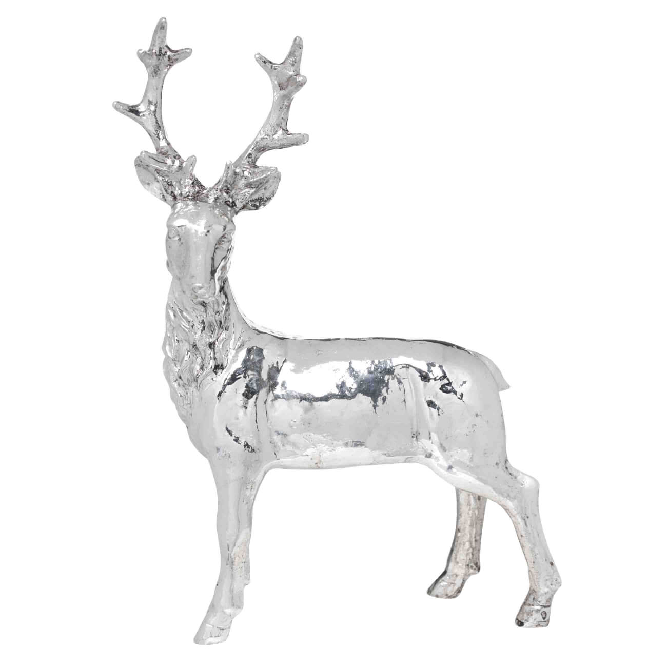 

Статуэтка, 24х15 см, полирезин, серебристый, Олень, Arctic deer