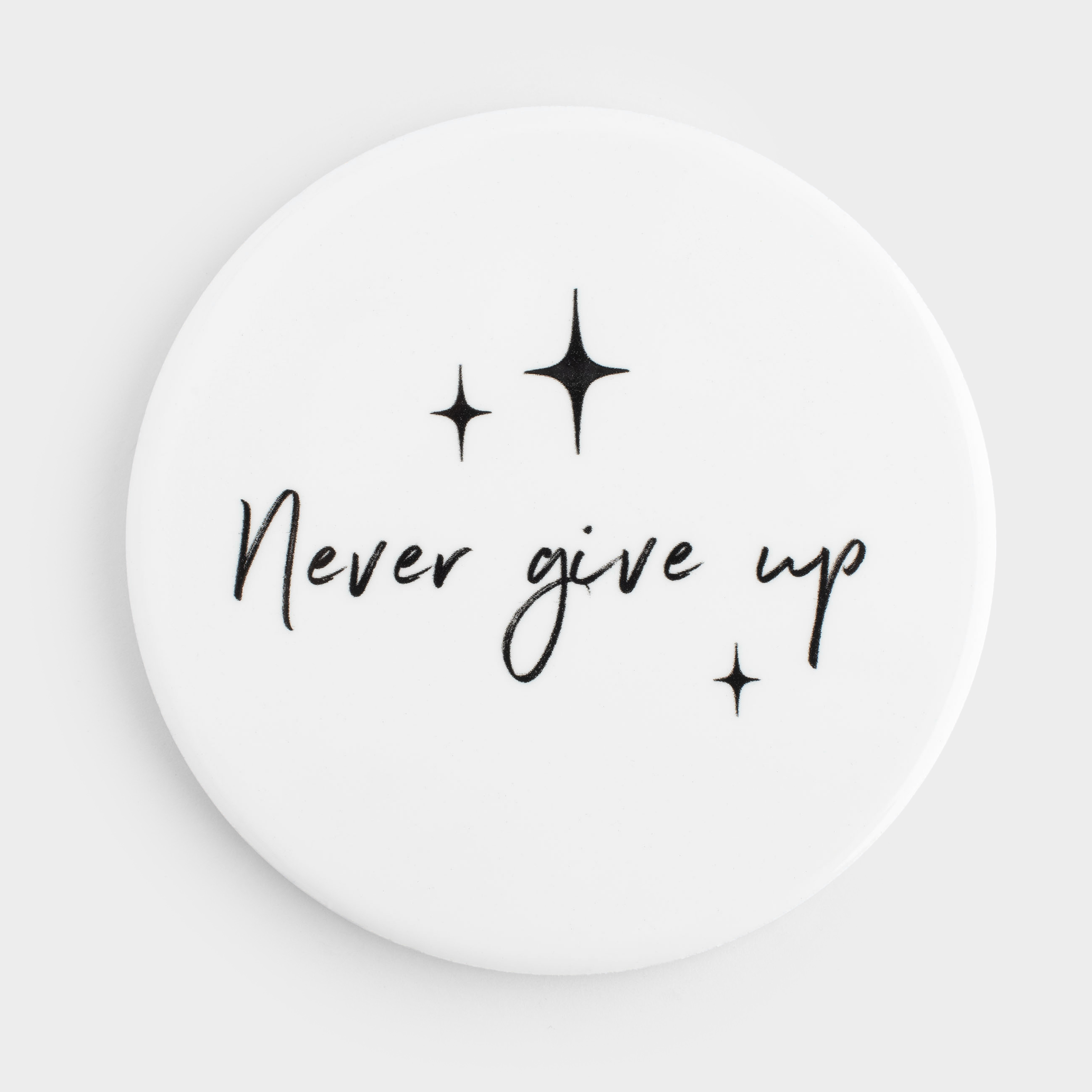 Подставка под кружку 11 см круглая керамикапробка белая Scroll 269₽