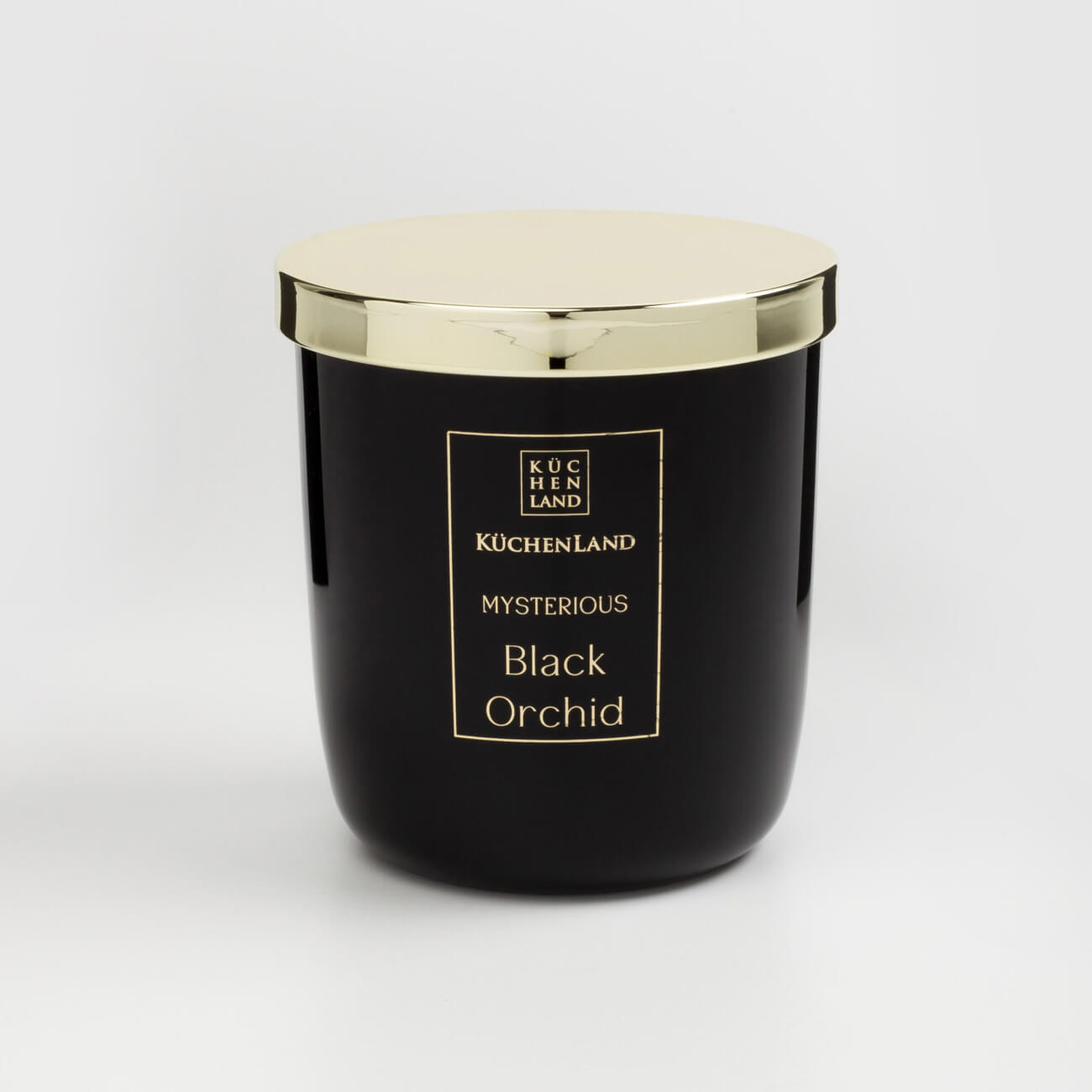 Свеча ароматическая, 10 см, в подсвечнике, с крышкой, стекло, Black Orchid, Mysterious изображение № 1