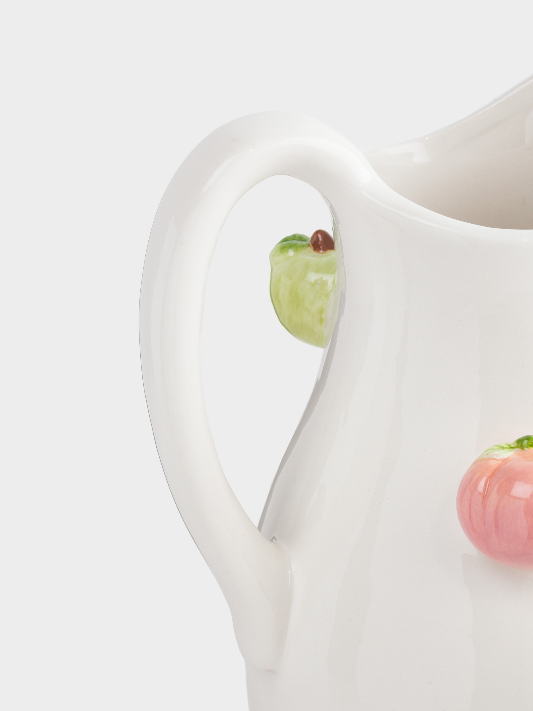 Кувшин, 2,3 л, керамика, молочный, Фрукты, Fruit garden