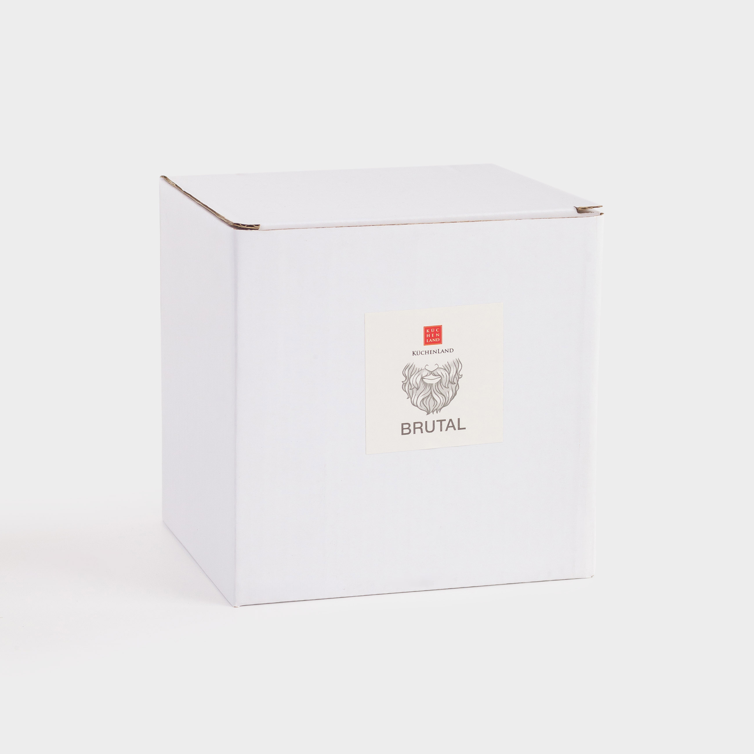 Кружка, 450 мл, керамика, серая, Мужчина с бородой, Brutal, image-4