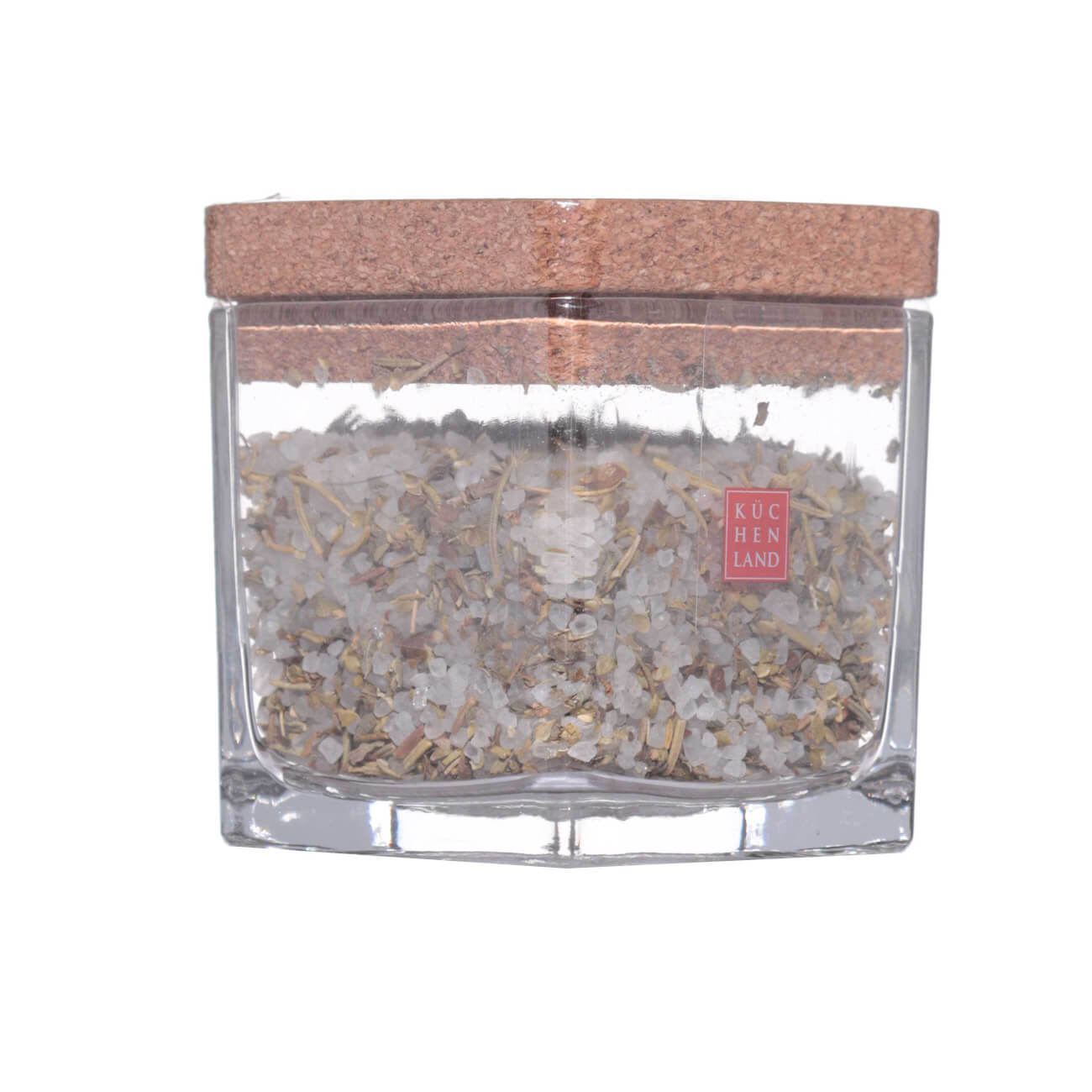 Емкость для специй, 7 см, с наполнением, стекло/пробка, Соль с травами, Seasoning cork - фото 1