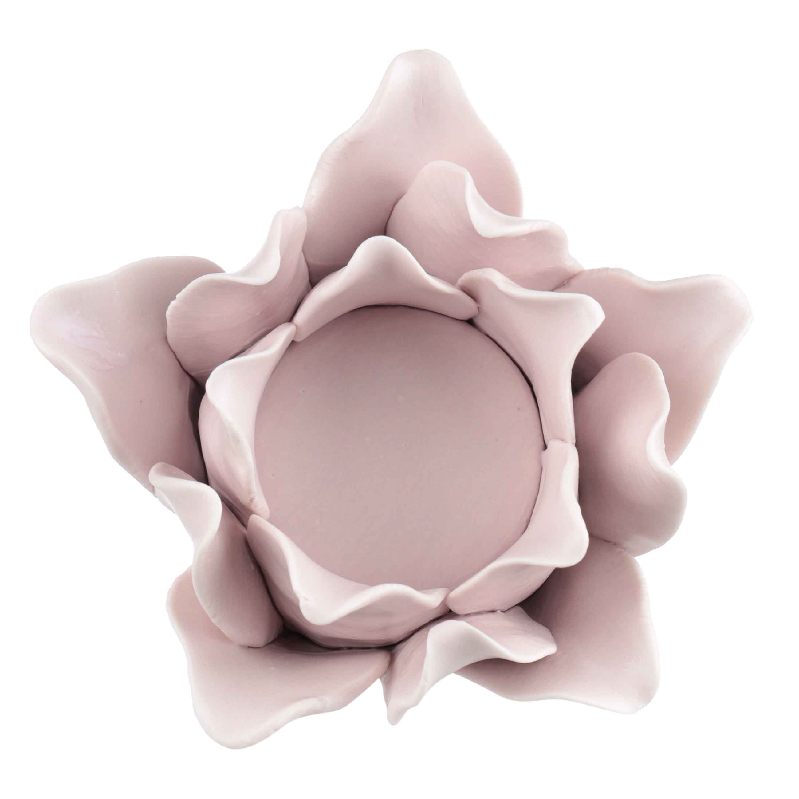 Подсвечник, 10 см, для чайной свечи, фарфор P, розовый, Цветок, Magnolia изображение № 2