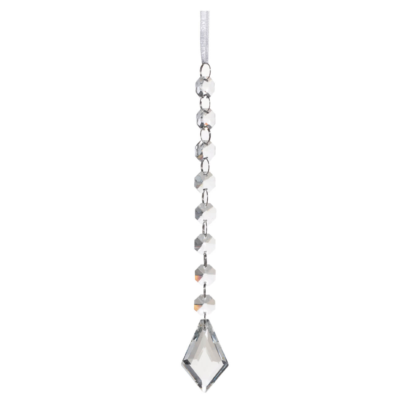 

Игрушка елочная, 20 см, стекло, Хрусталик на бусинах, Ice crystal