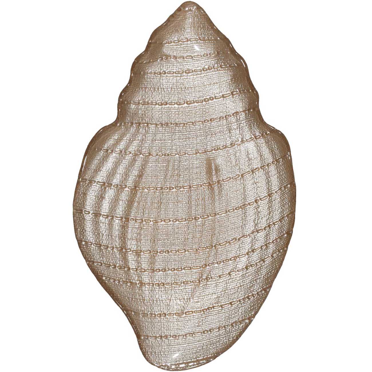 

Блюдо, 41 см, стекло, бежевое, Ракушка, Coast