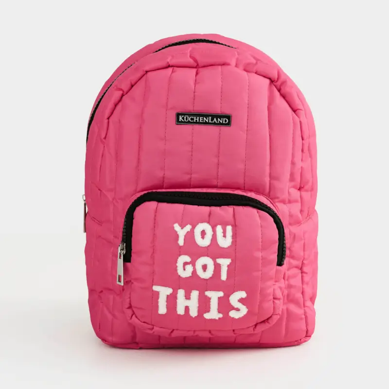 Рюкзак, 30х21 см, детский, полиэстер/нейлон, розовый, You got this, Satchel