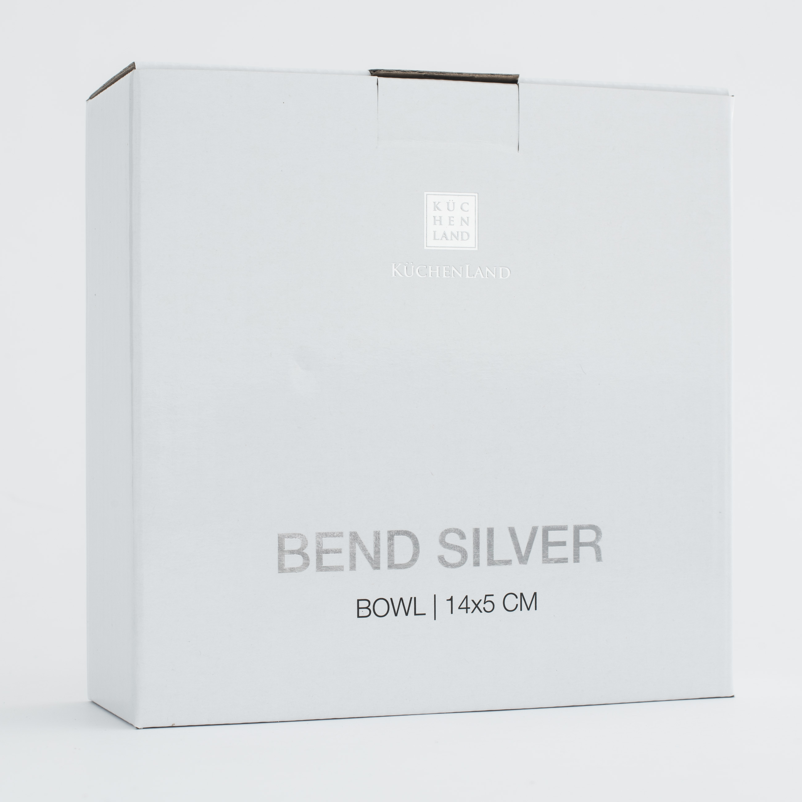 Пиала, 14x5 см, фарфор F, белая, Bend silver изображение № 6