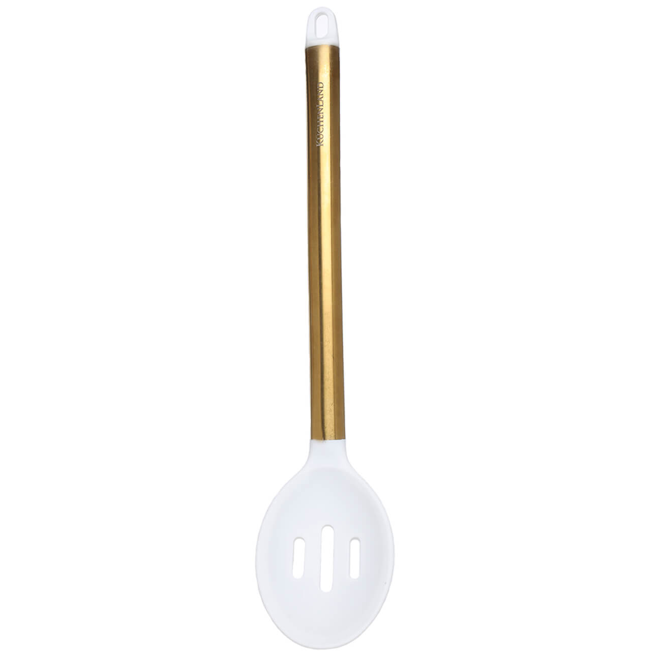 

Шумовка, 33 см, сталь/силикон, белая, Bello gold