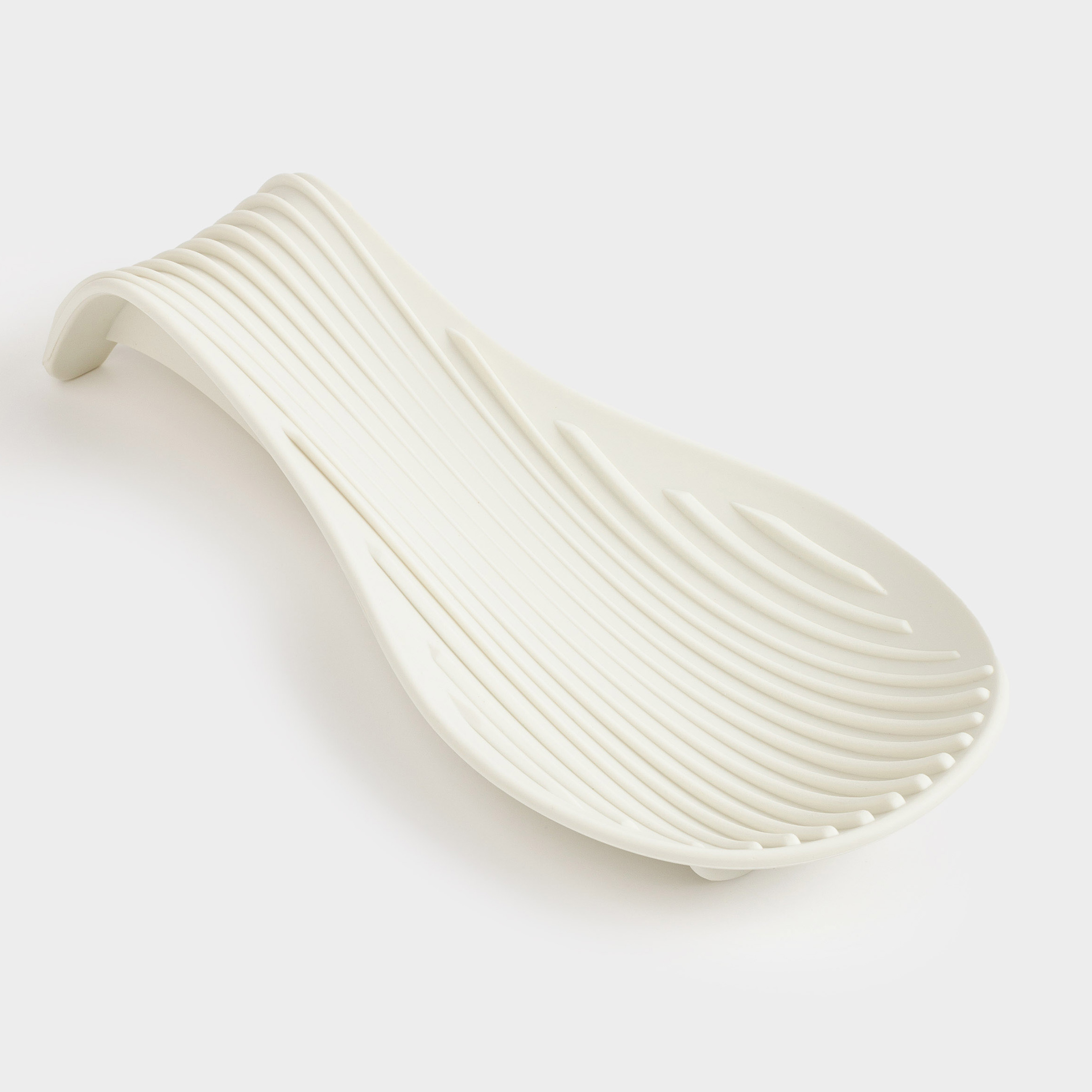 Подставка под ложку, 22 см, силикон, бежевая, Wavelet, image-3