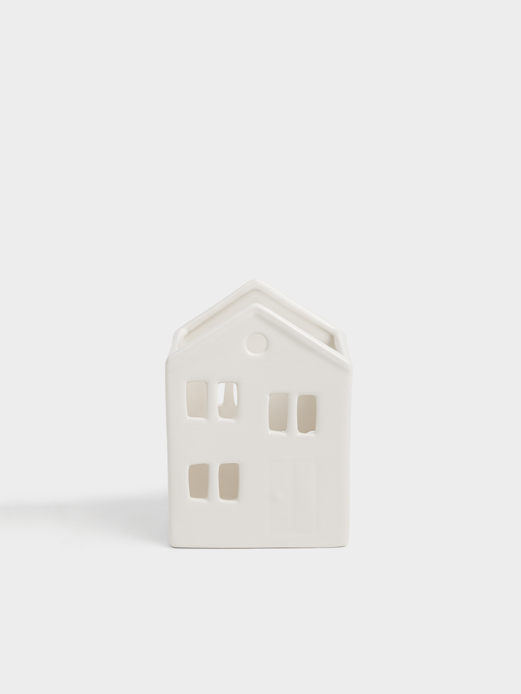 Подставка для кухонных принадлежностей, 15 см, керамика D, белая, Дом, House shape