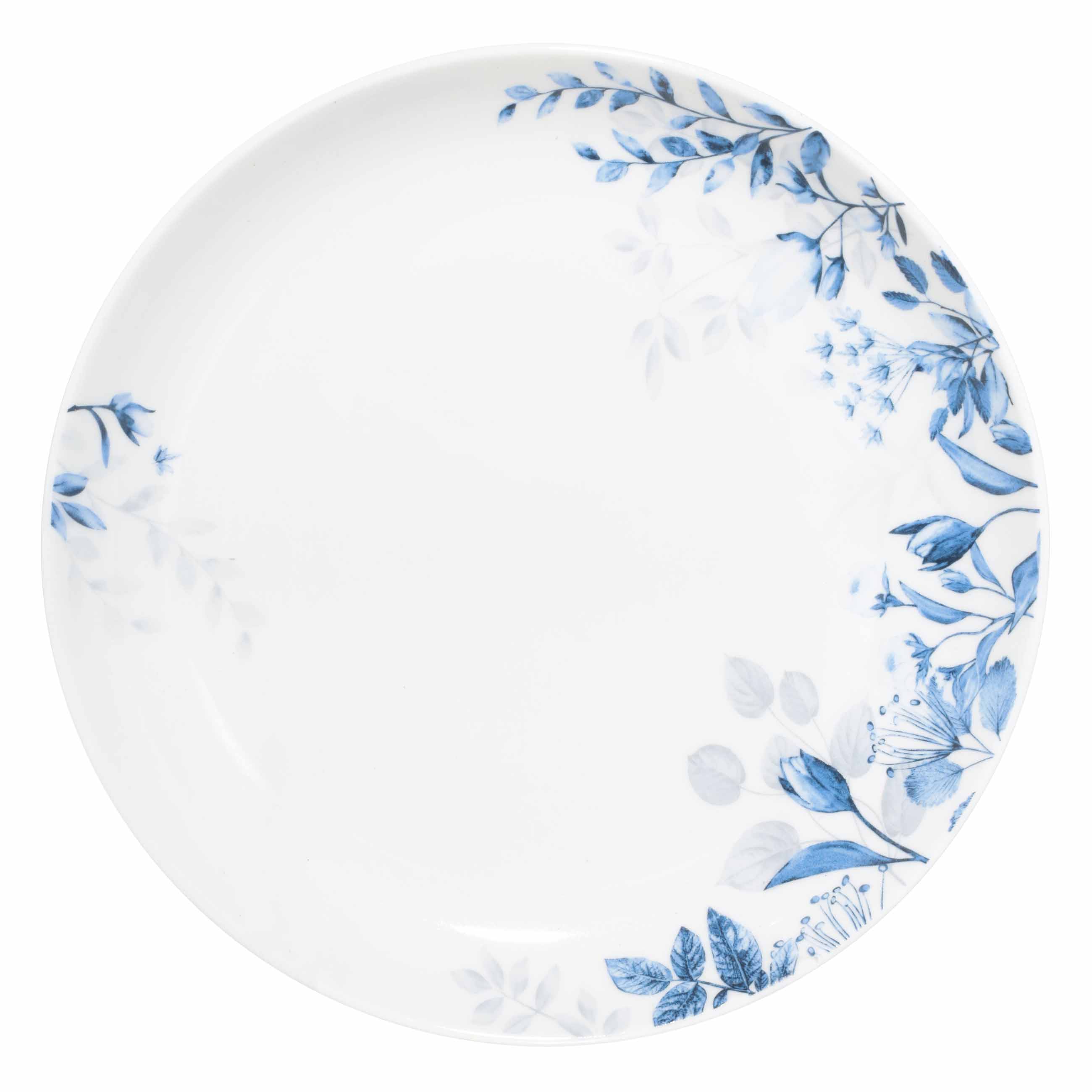 Тарелка закусочная, 21 см, 2 шт, фарфор N, белая, Синие цветы, Royal flower изображение № 2