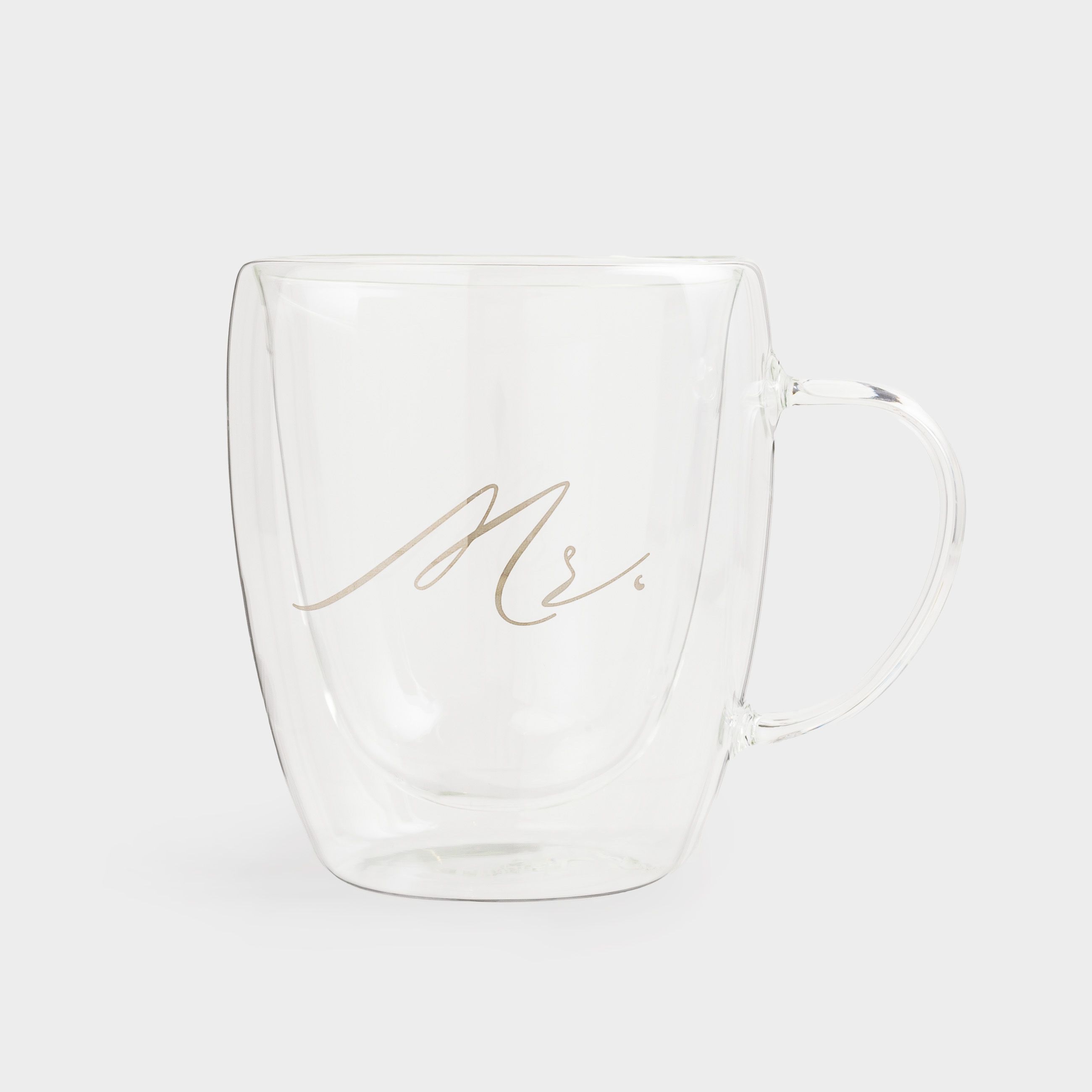 Кружка, 300 мл, 2 шт, стекло Б, Mr & Mrs, Air decor, image-2