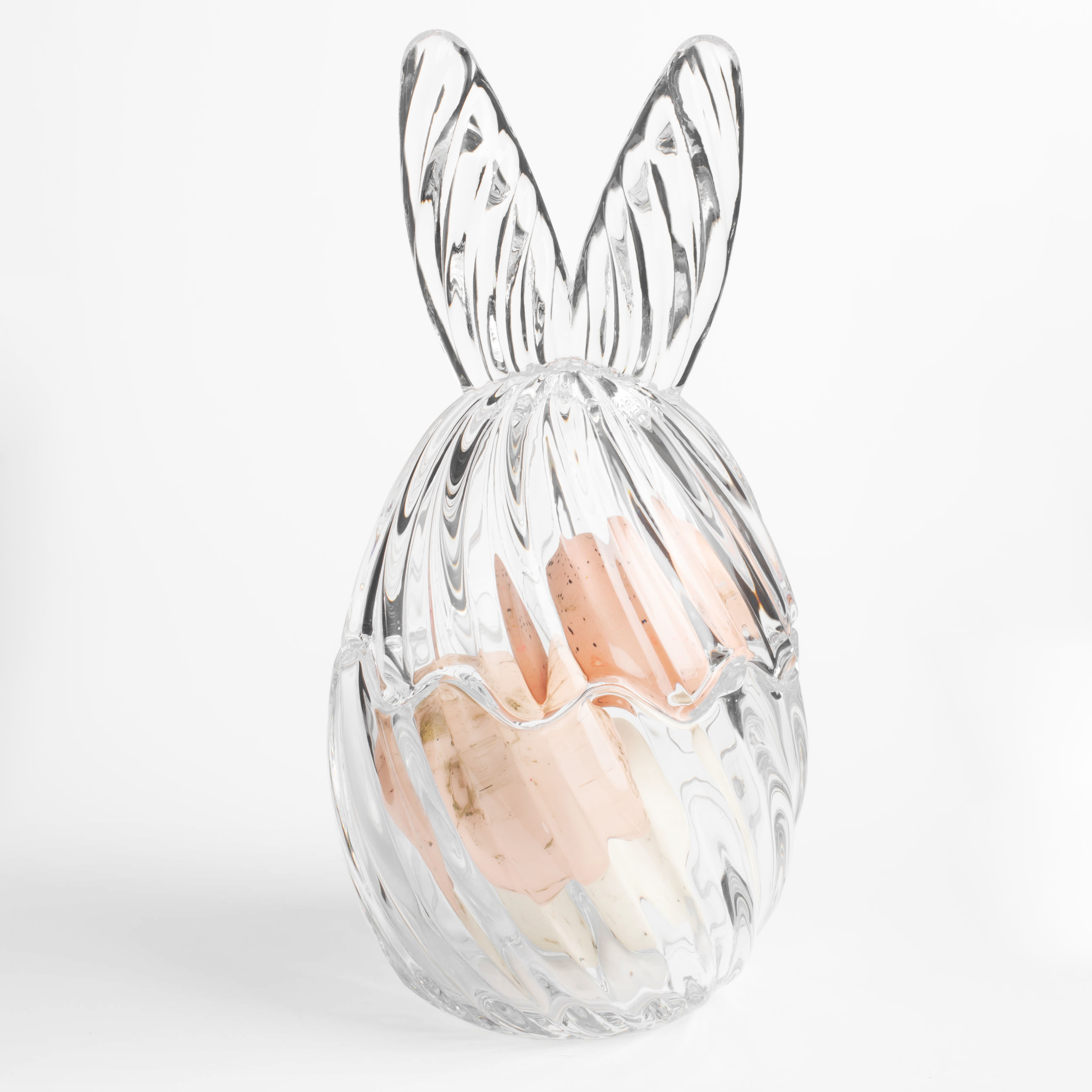 Конфетница, 8х17 см, 150 мл, с крышкой, стекло Р, Ушки кролика, Camellia изображение № 5