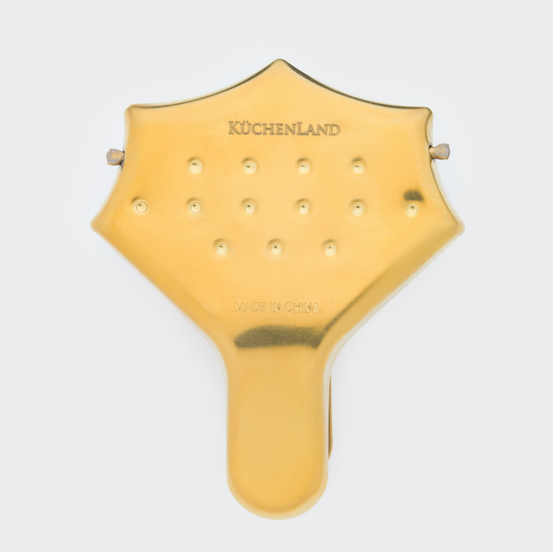 Соковыжималка-пресс 8х7 см для цитрусовых долек сталь золотистая Classic gold 195₽