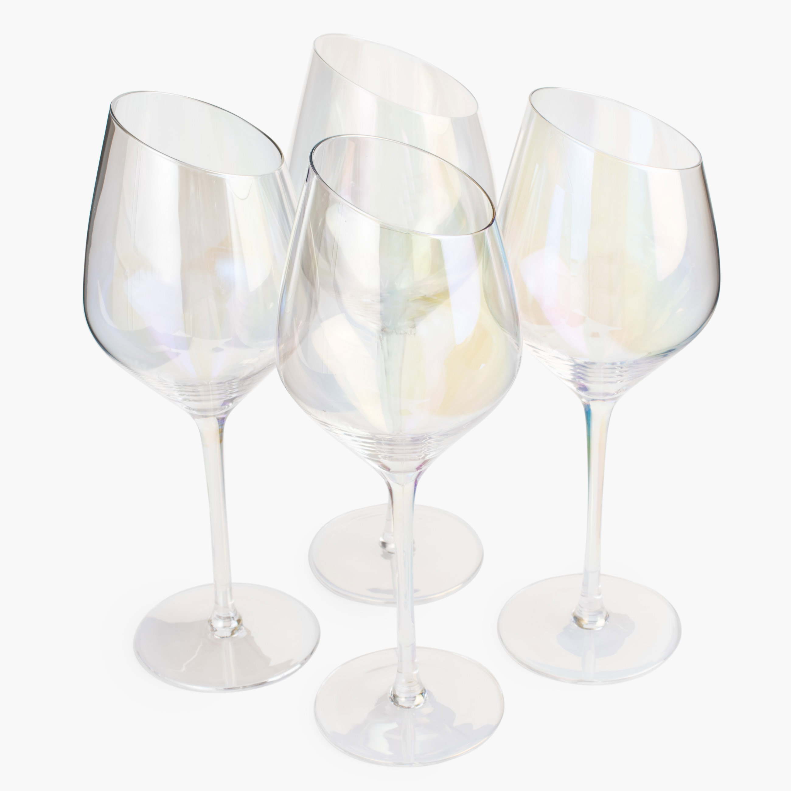 Бокал для белого вина, 460 мл, 4 шт, стекло, перламутр, Charm L polar изображение № 2