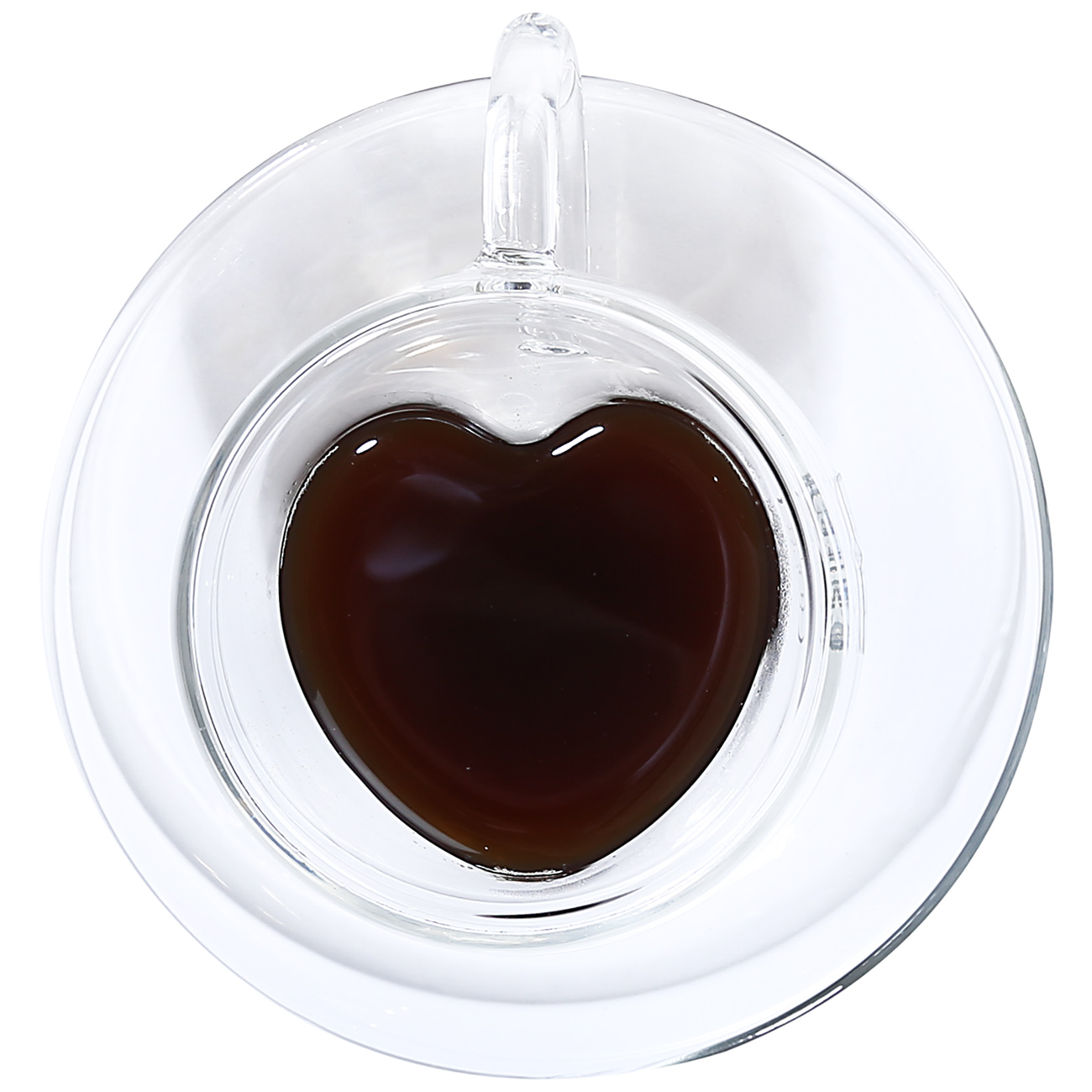 Пара кофейная, 2 перс, 4 пр, 80 мл, стекло Б, Сердце, Air shape изображение № 2
