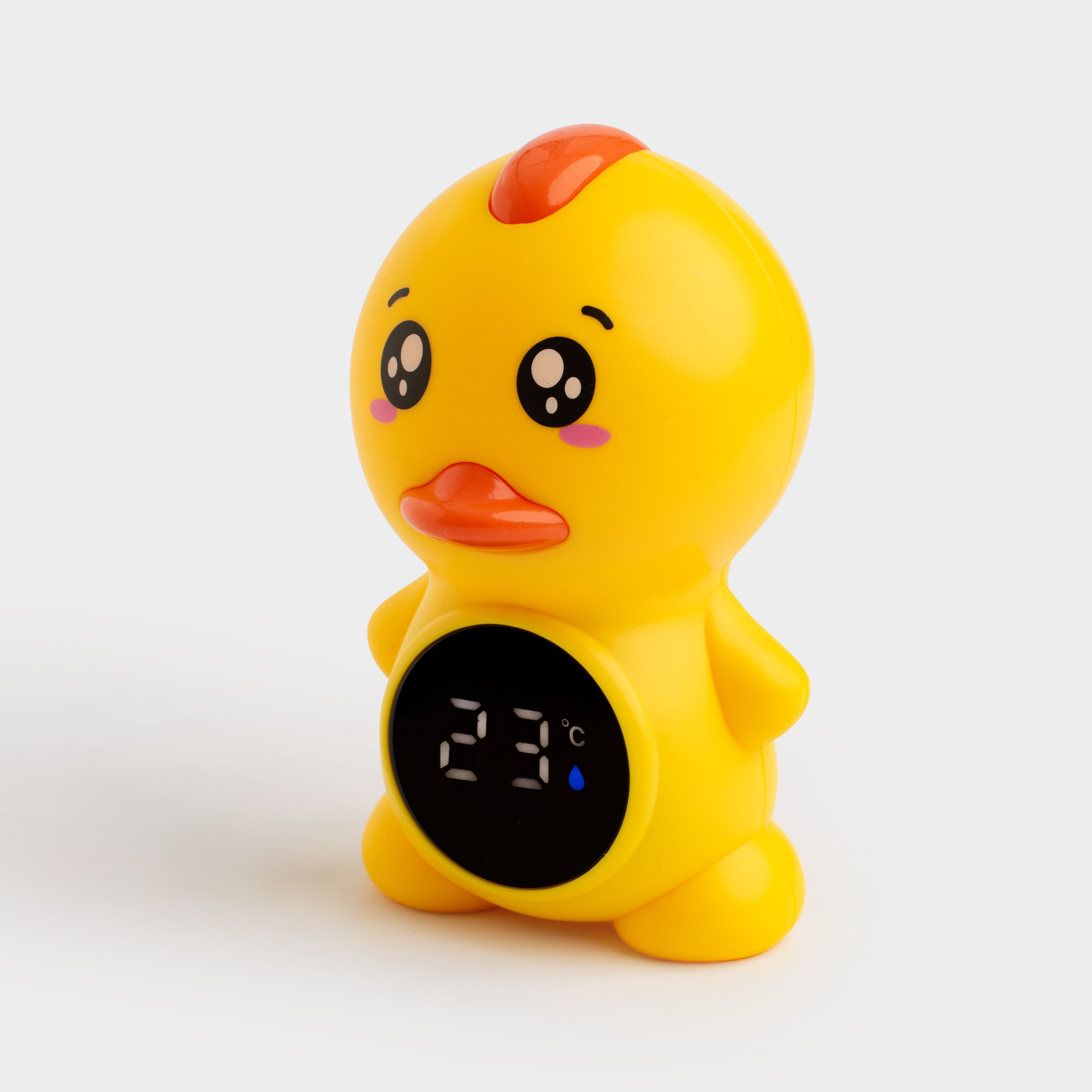 Термометр для ванны, 12 см, электронный, пластик, желтый, Утенок, Duck yellow