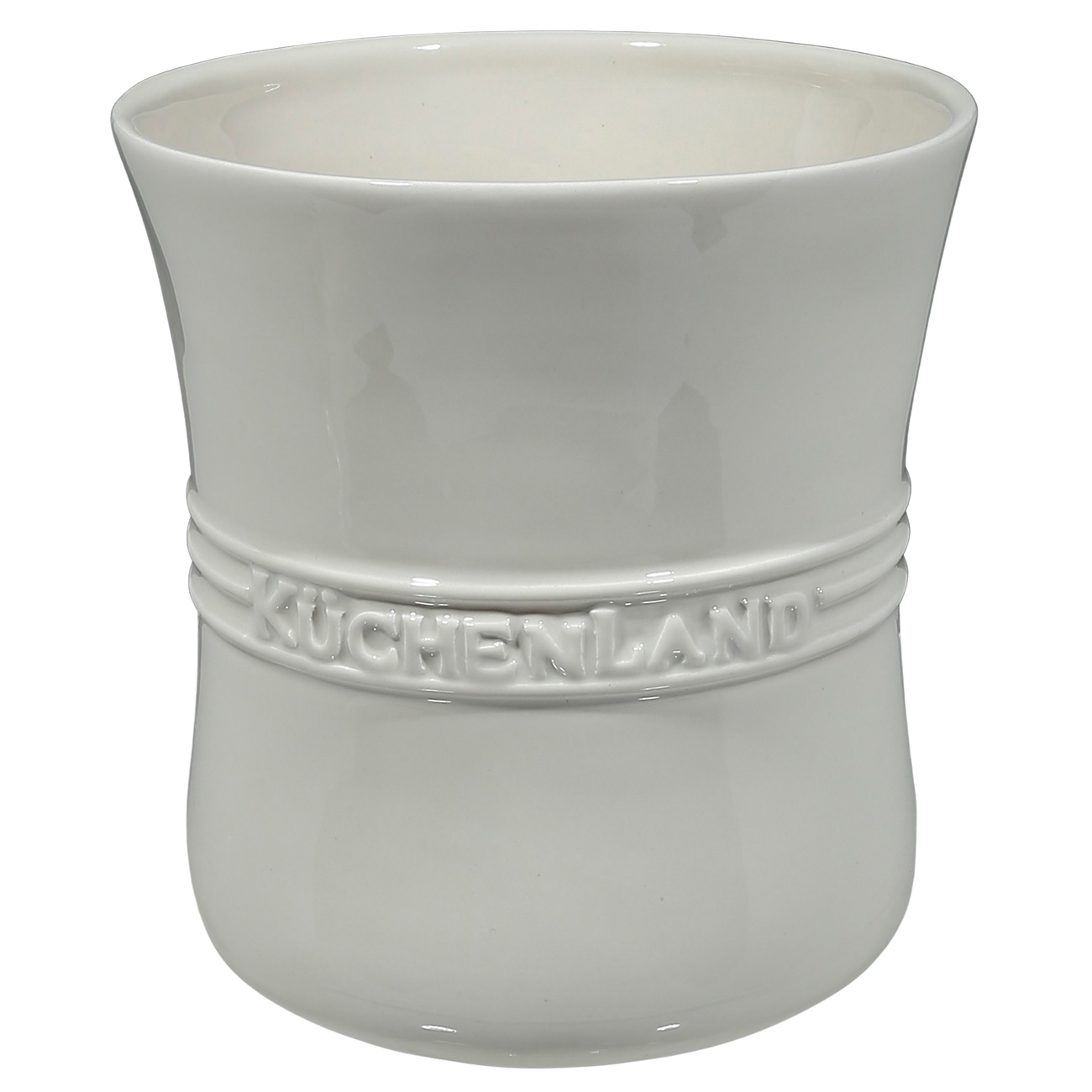 

Подставка для кухонных принадлежностей, 14 см, керамика, молочная, Ceramo