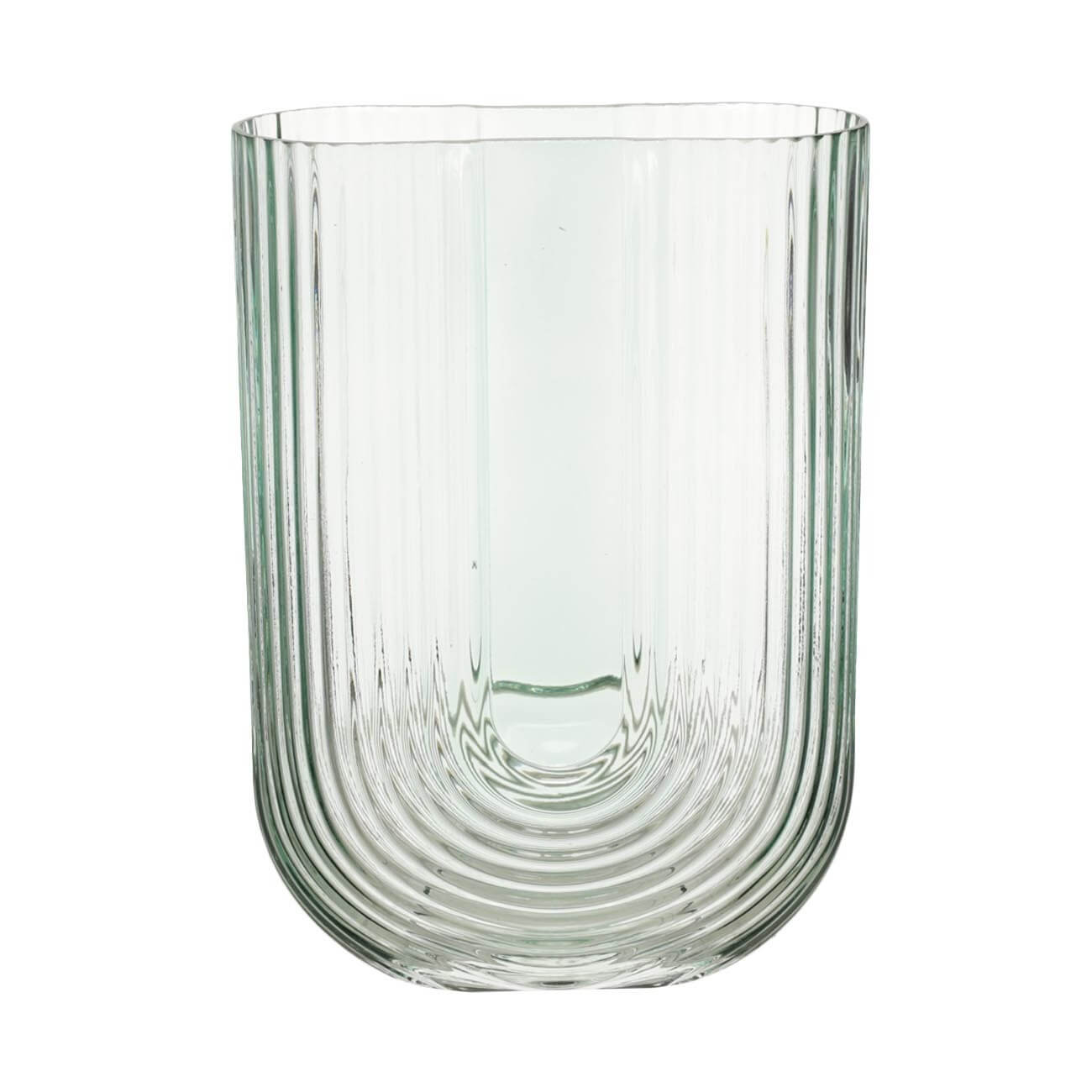 ваза для ов 25 см стекло зеленая clear color Ваза для цветов, 23 см, стекло, зеленая, Арка, Arch