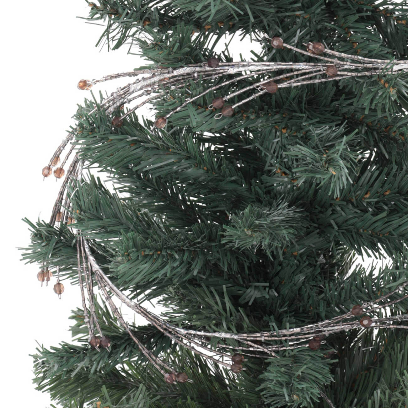 

Гирлянда декоративная, 1,8 м, бисер/сталь, серо-коричневая, Бисер, Christmas