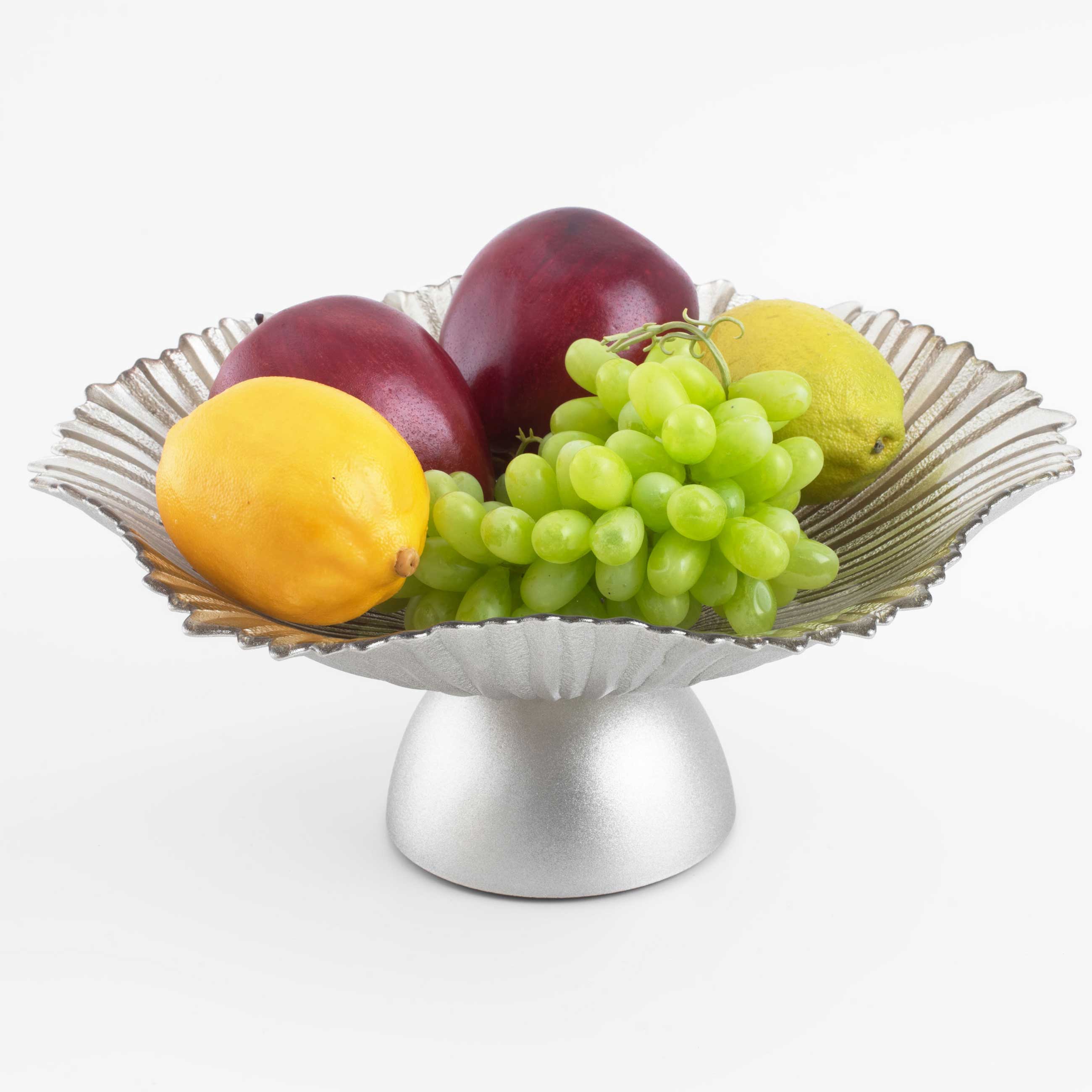 Ваза для фруктов, 31х13 см, на ножке, стекло Р, шампань, Verge изображение № 5