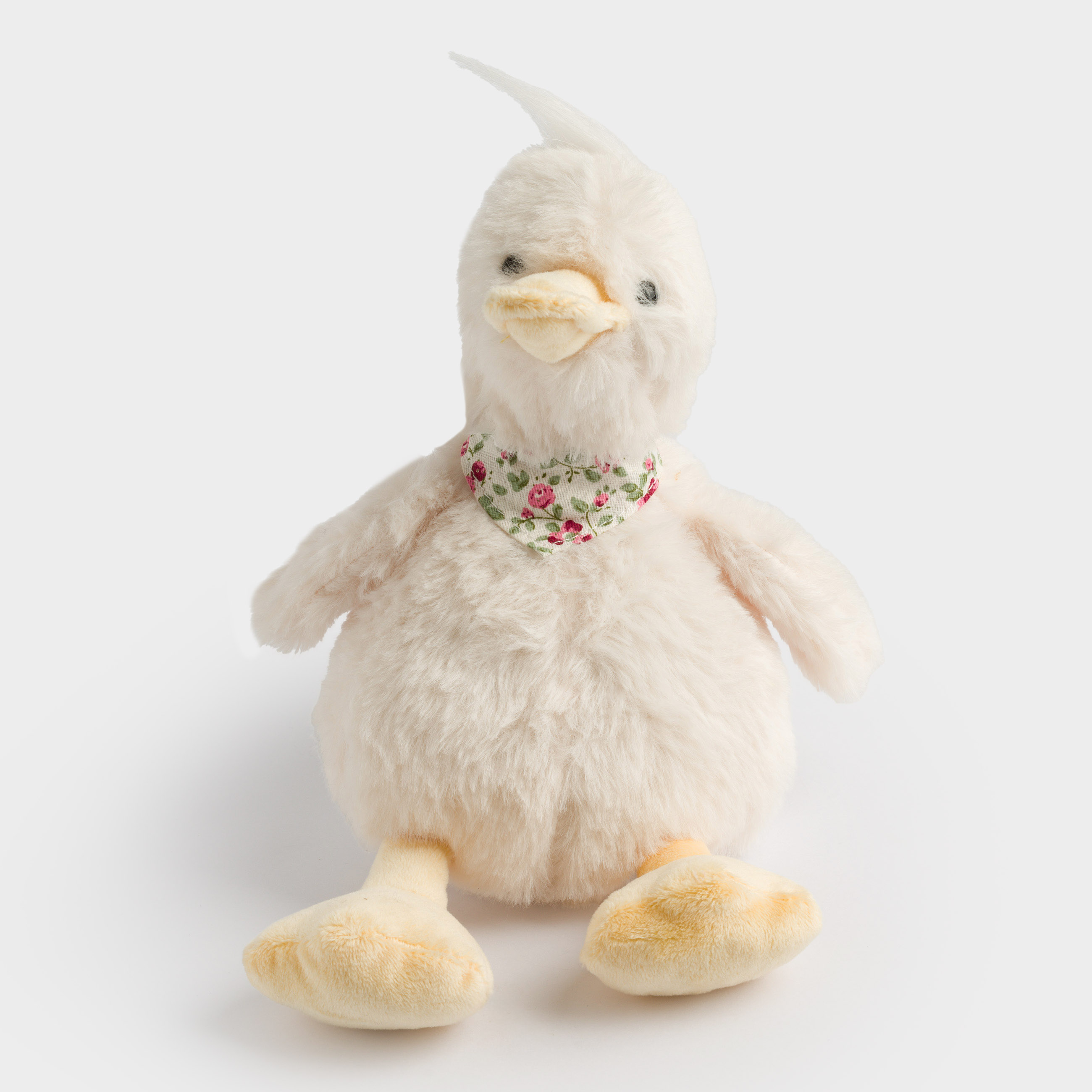 Игрушка, 19 см, мягкая, полиэстер, белая, Утенок, Duck toy, image-0