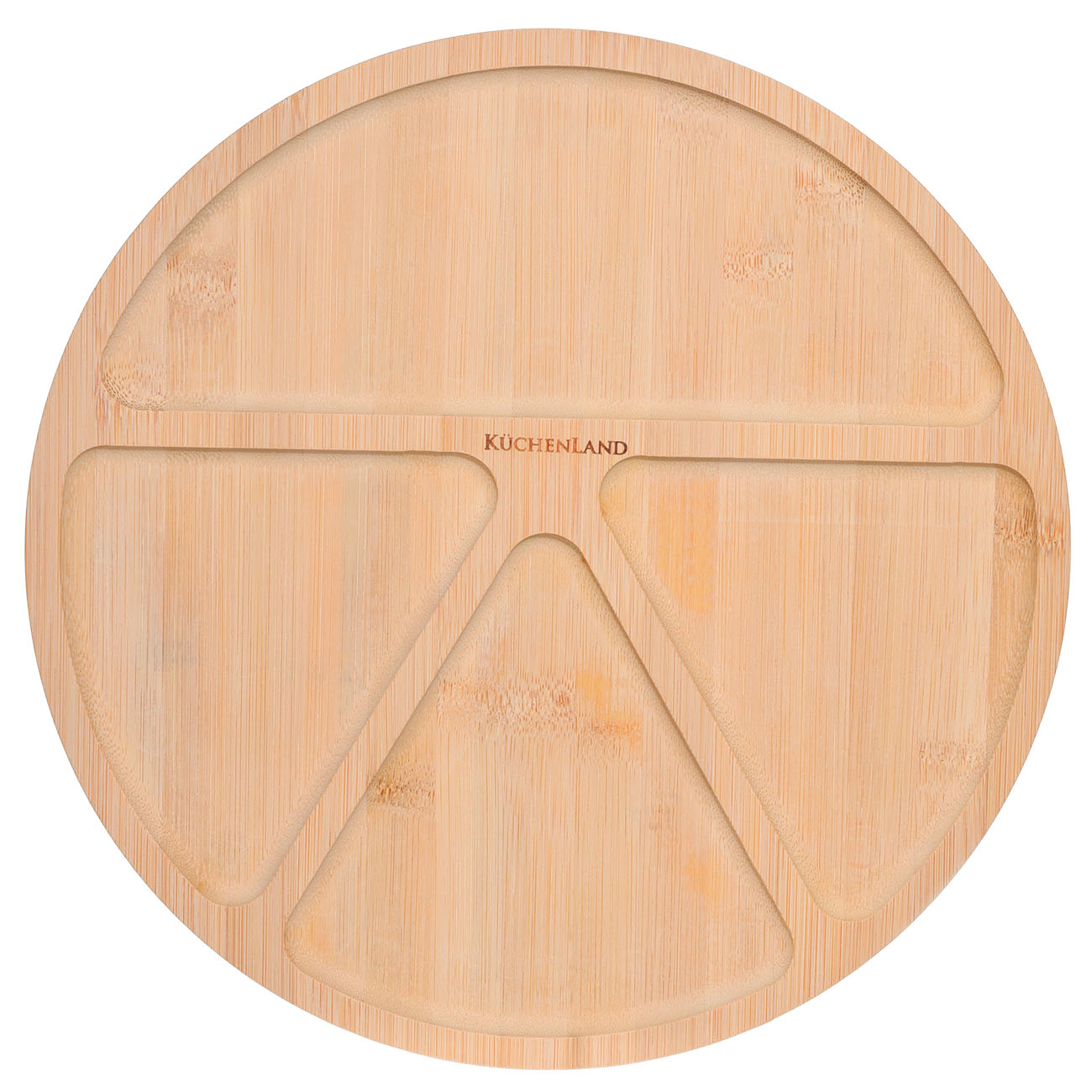 Менажница, 30 см, 4 отд, бамбук, круглая, Bamboo изображение № 2