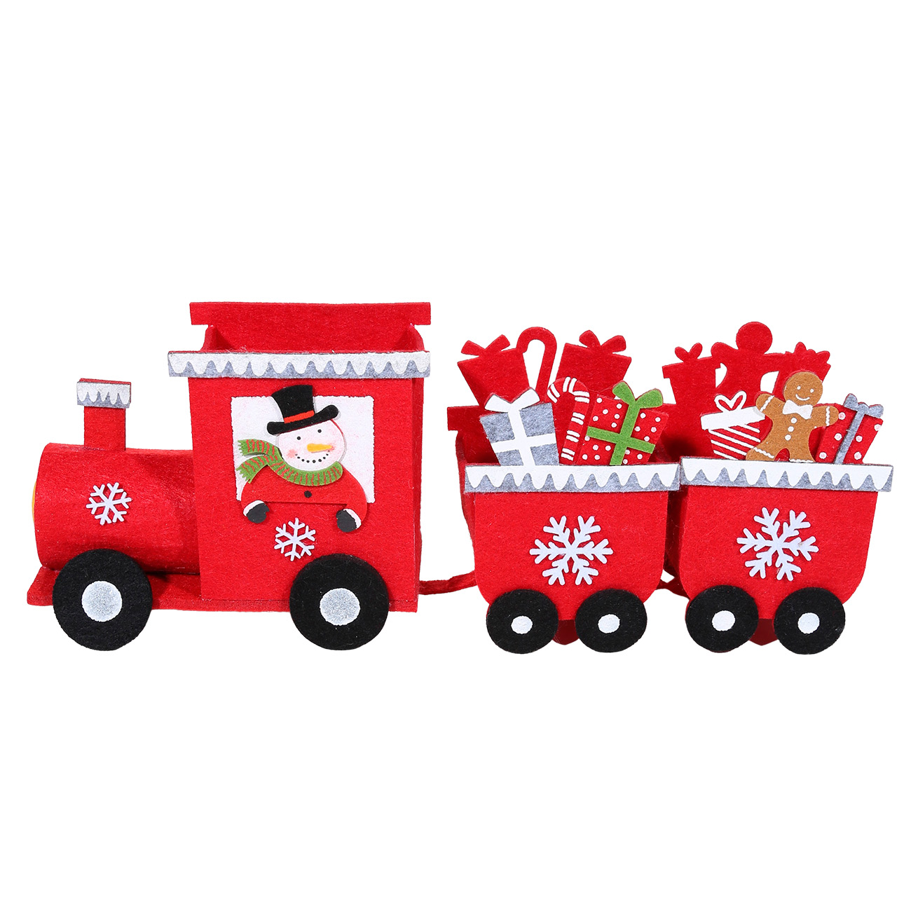 

Подставка декоративная, 40 см, фетр, красная, Поезд, Christmas