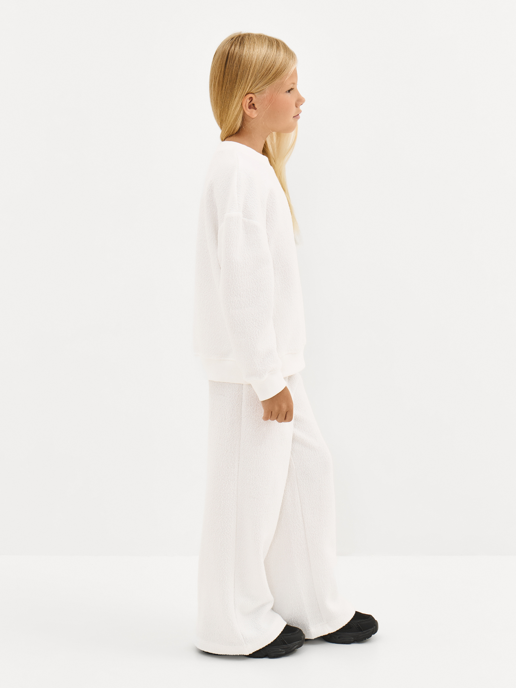 Свитшот детский, для девочек, молочный, Tiziana, image-3